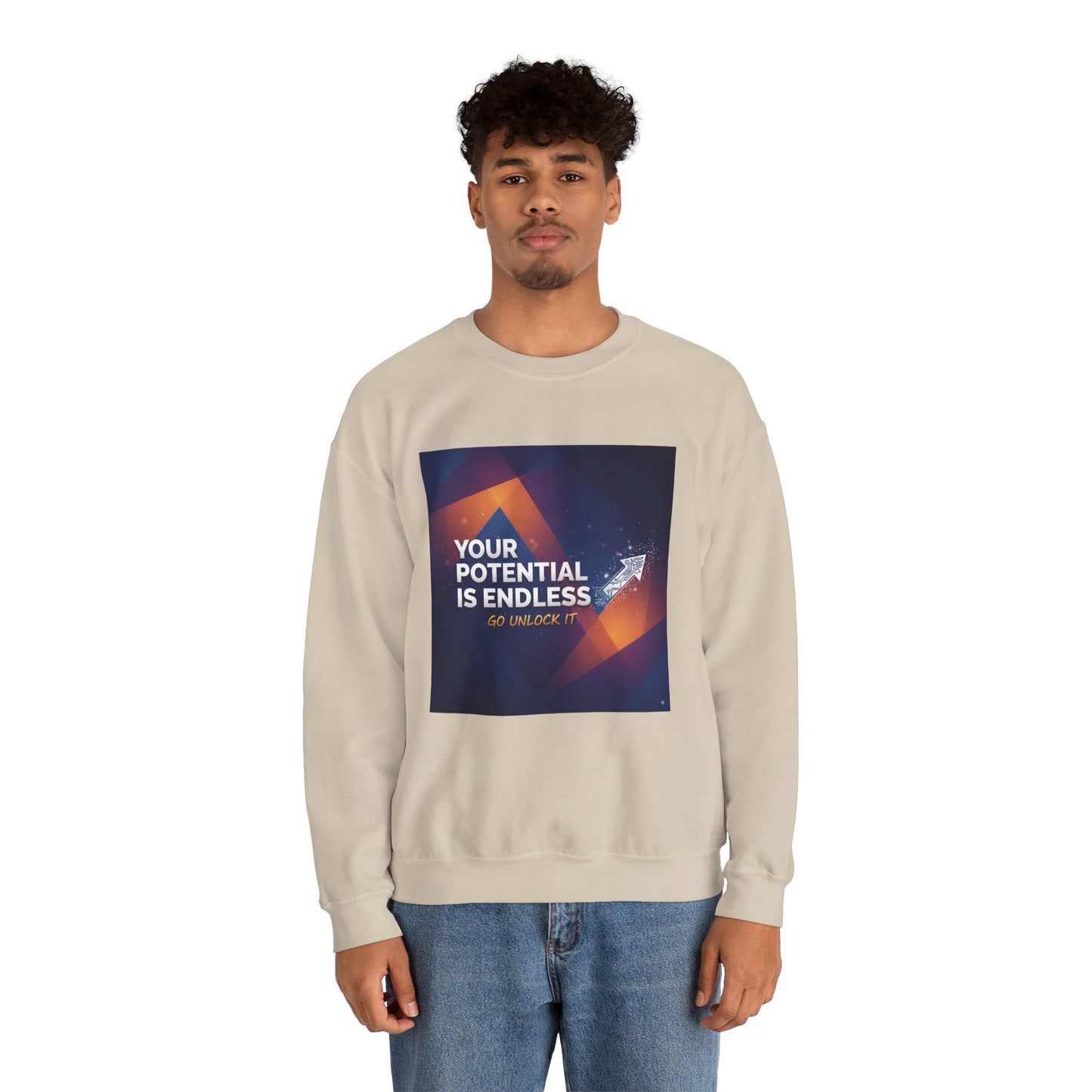 Inspirational Crewneck Sweatshirt, Cozy Gift for Motivation, Unisex Pullover, Casual Wear for Everyday Inspiration, Perfect for Holidays