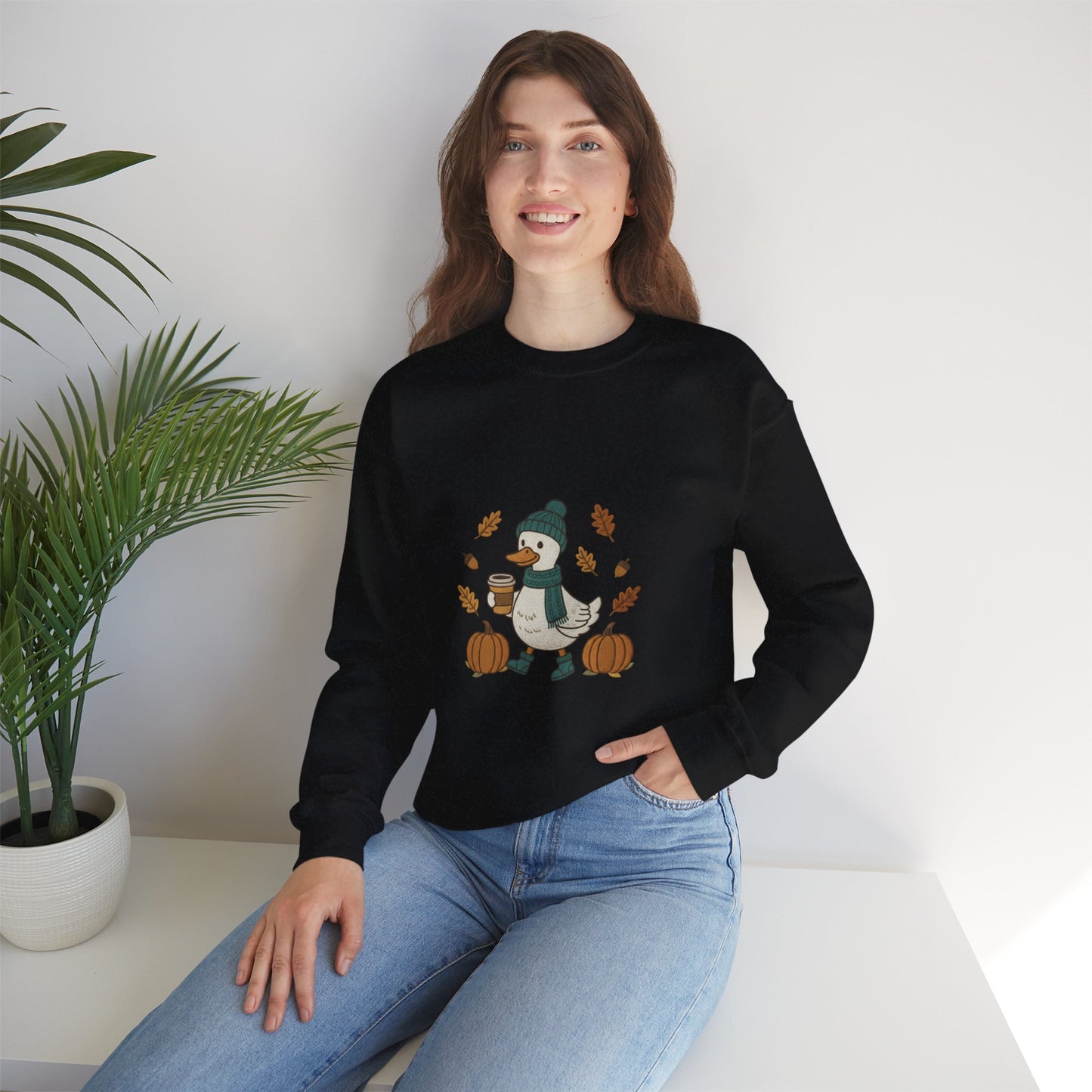 Cozy Fall Goose Sweatshirt,