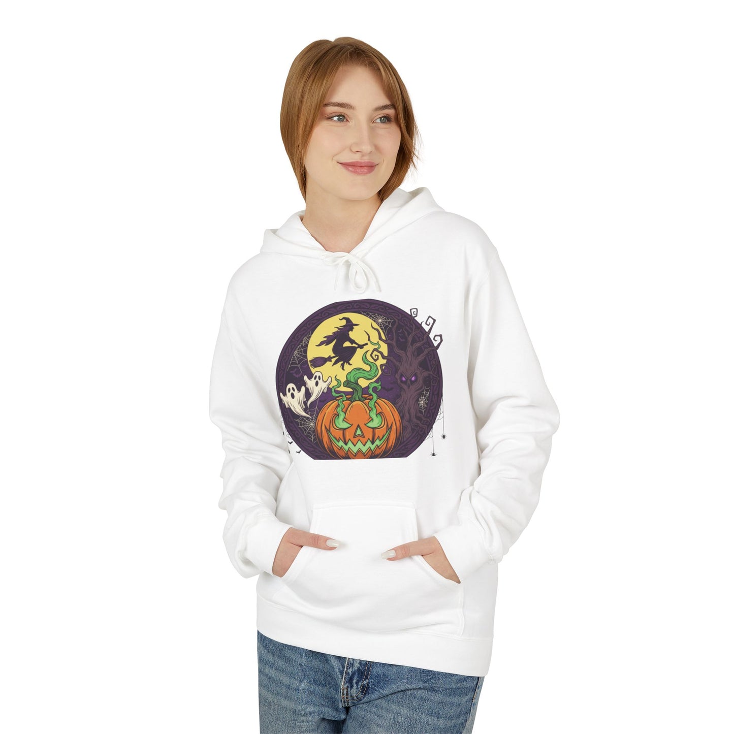 Halloween Pumpkin Hoodie, Cozy Sweatshirt for Fall Celebrations, Perfect for Halloween and Autumn Gatherings, Unisex Design.