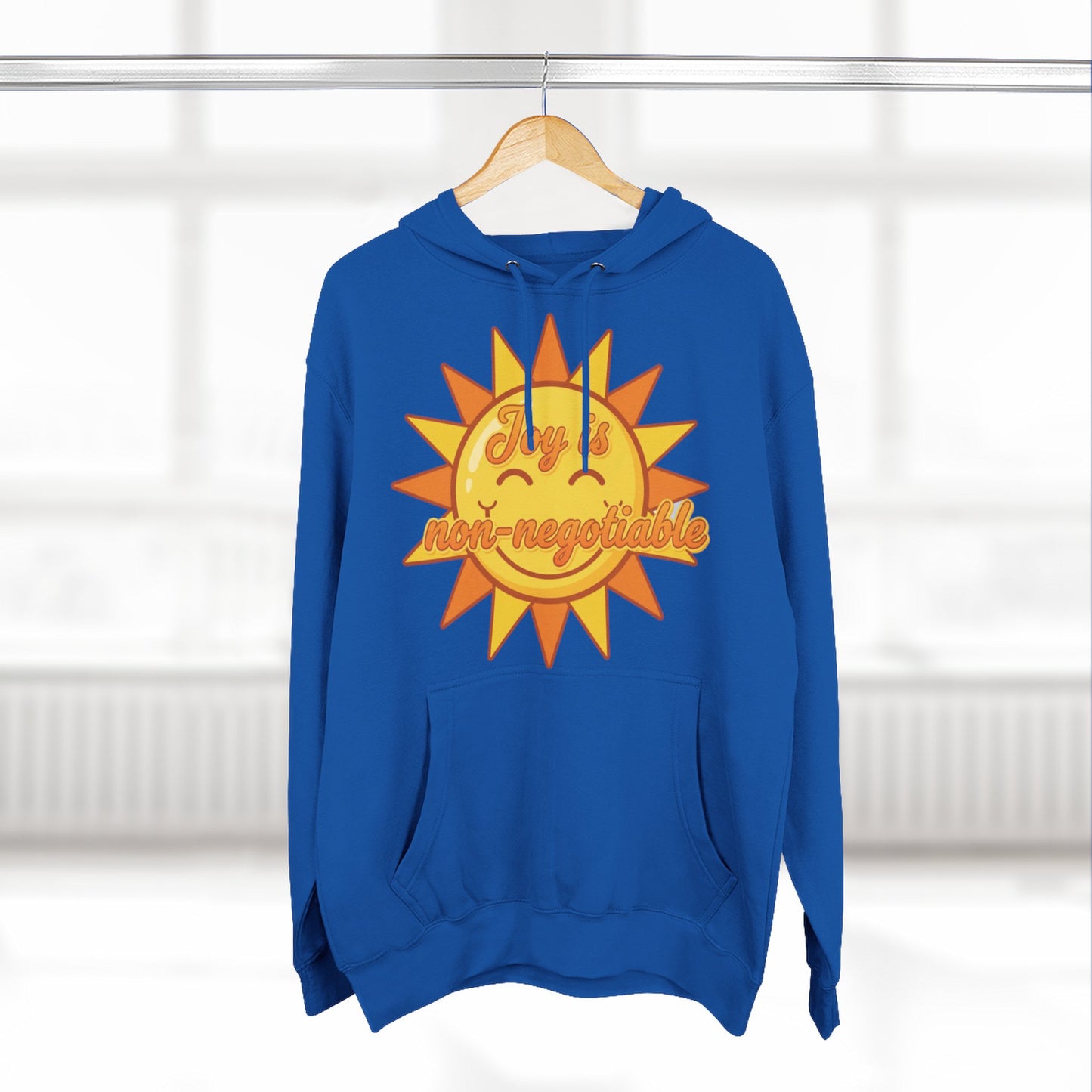Joyful Fleece Hoodie - Sun Design, Casual Wear, Cozy Gift, Cheerful Apparel, Sunshine Hoodie