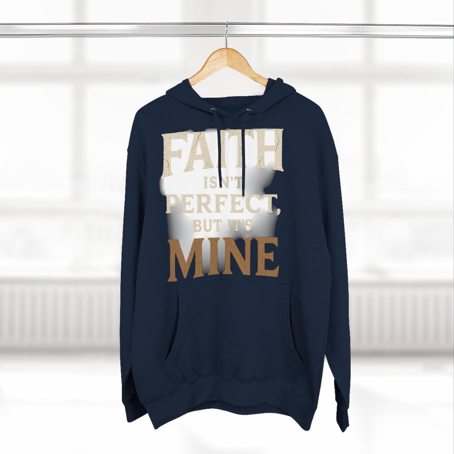 Faith-Themed Fleece Hoodie, Inspirational Sweatshirt, Cozy Faith Hoodie, Perfect for Gifts, Christian Apparel