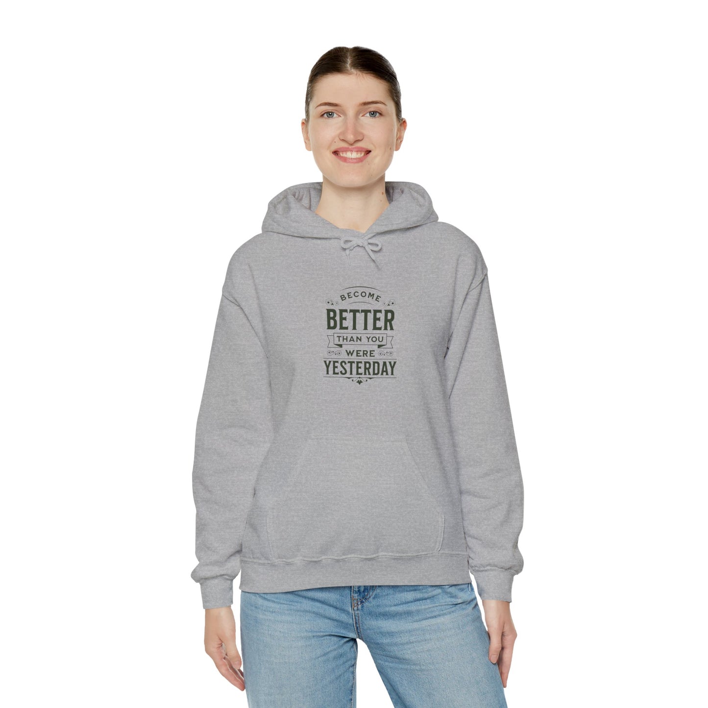 Unisex Heavy Blend™ Hooded Sweatshirt, Unisex Sweatshirt, Motivational Gift, Cozy Casual Wear, Self-Improvement Style
