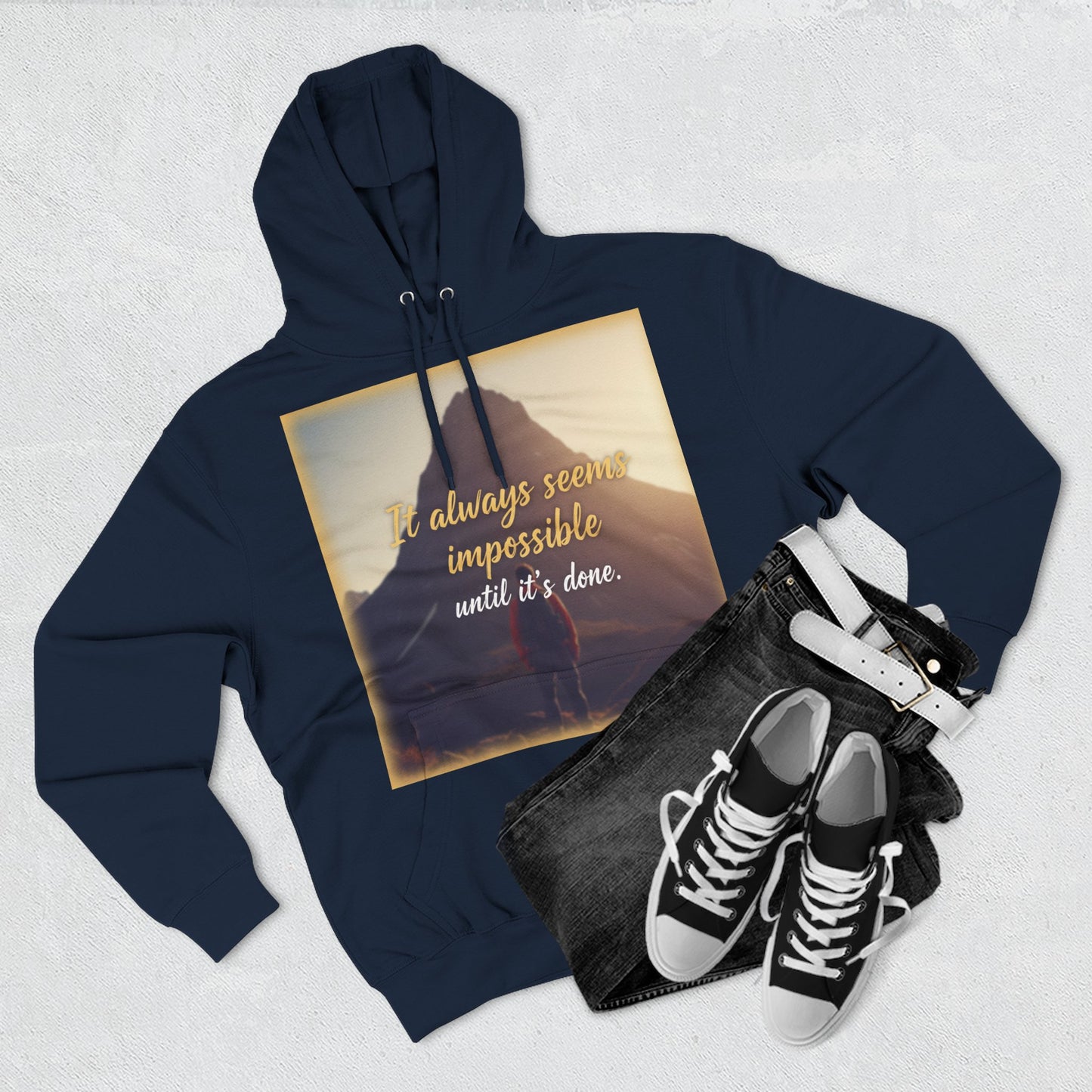 Inspirational Fleece Hoodie, Cozy Sweatshirt for Comfort, Motivational Apparel for Active Lifestyle, Gift for Her