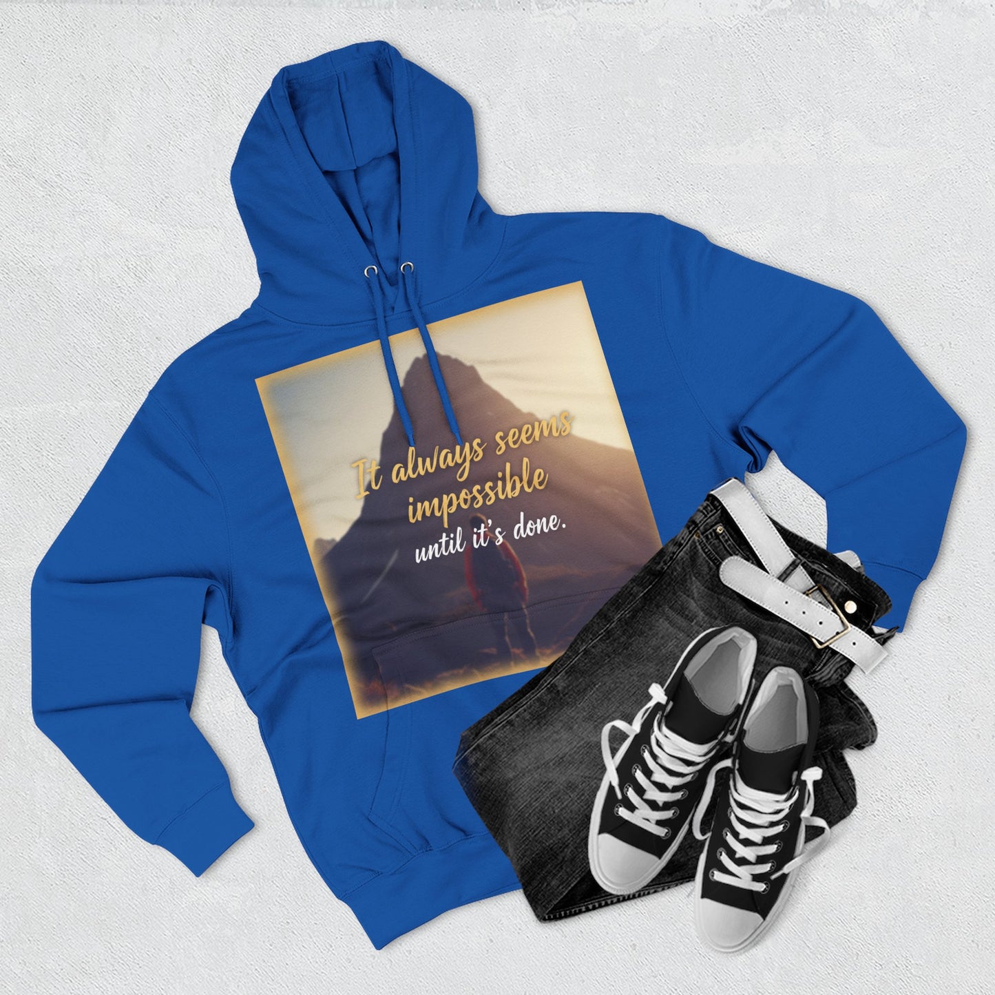 Inspirational Fleece Hoodie, Cozy Sweatshirt for Comfort, Motivational Apparel for Active Lifestyle, Gift for Her