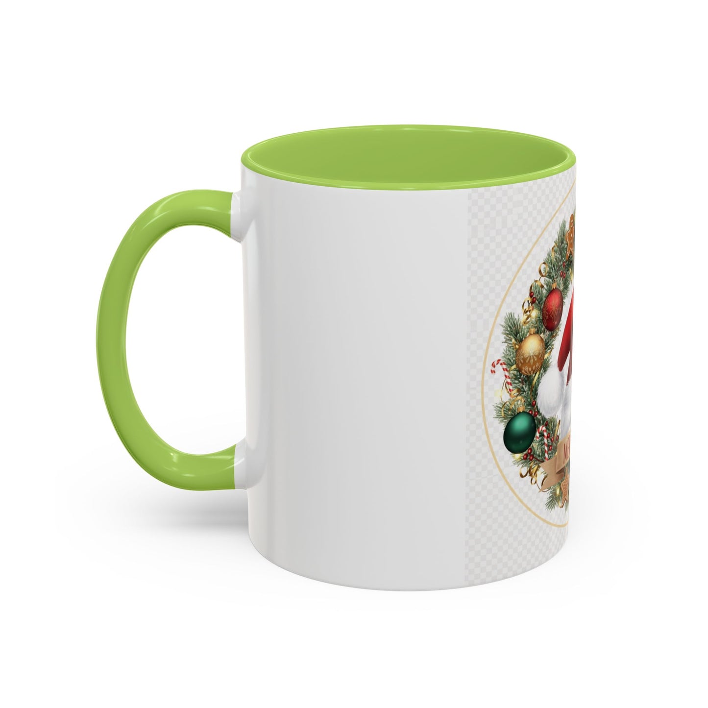 Christmas Accent Coffee Mug - Merry Xmas, Holiday Gift, Festive Decor, Seasonal Beverage, Cute Mug, Christmas Morning Drinkware