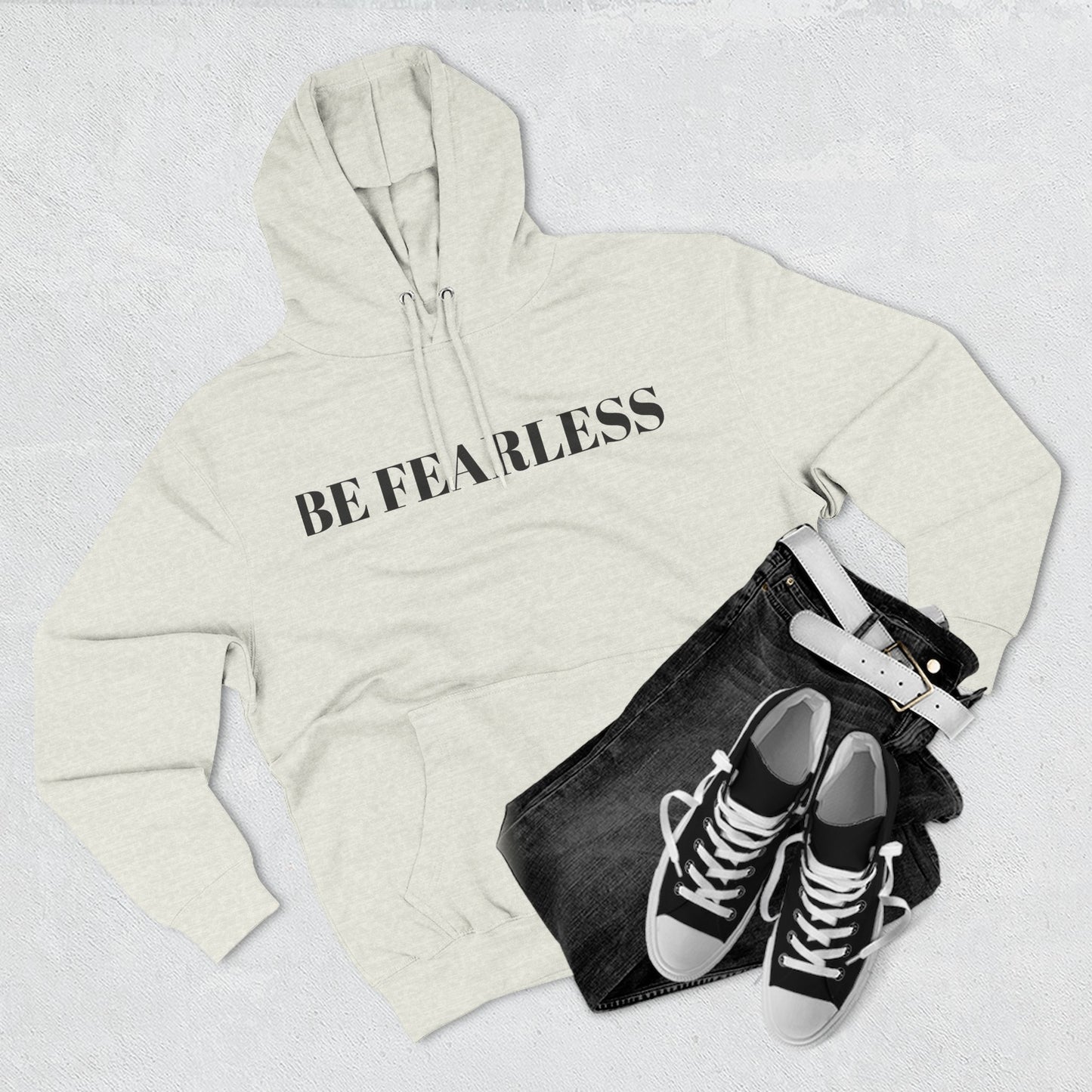 Fearless Fleece Hoodie | Cozy Motivational Sweatshirt, Gift for Him/Her, Inspirational Wear, Casual Outfit, Everyday Comfort