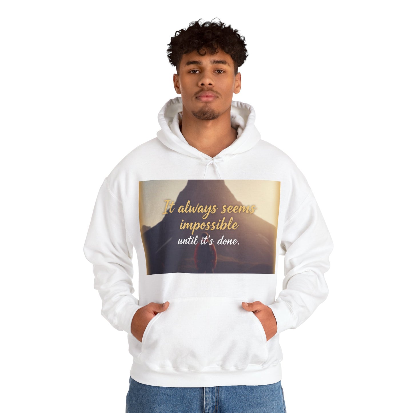 Inspirational Quote Hoodie - Motivational Unisex Sweatshirt for Cozy Inspiration, Gift for Friends, Casual Wear, Affirmations Sweatshirt