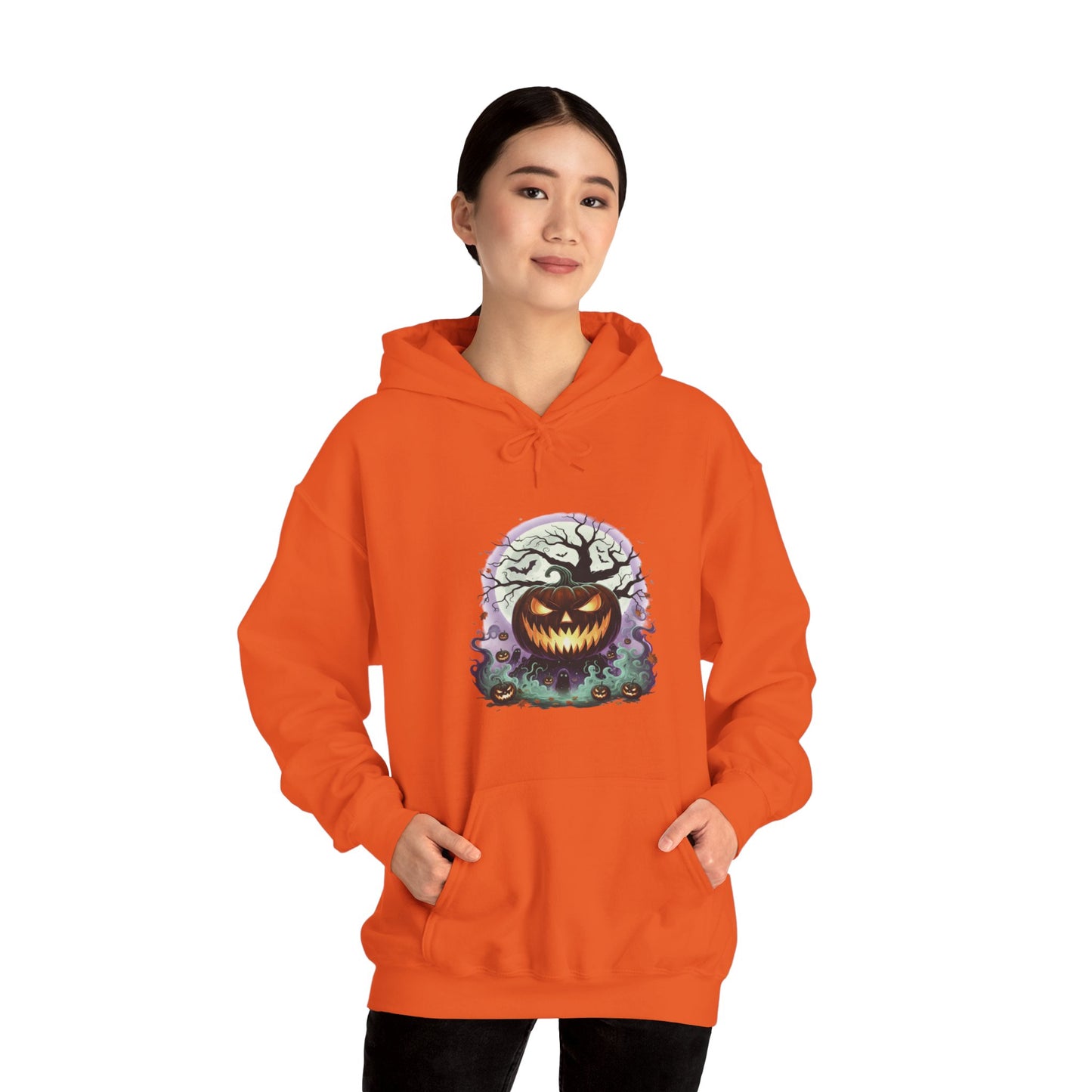 Halloween Pumpkin Hoodie | Spooky Fall Apparel, Unisex Sweatshirt, Cozy Gift for Autumn, Halloween Costume, Trick or Treat