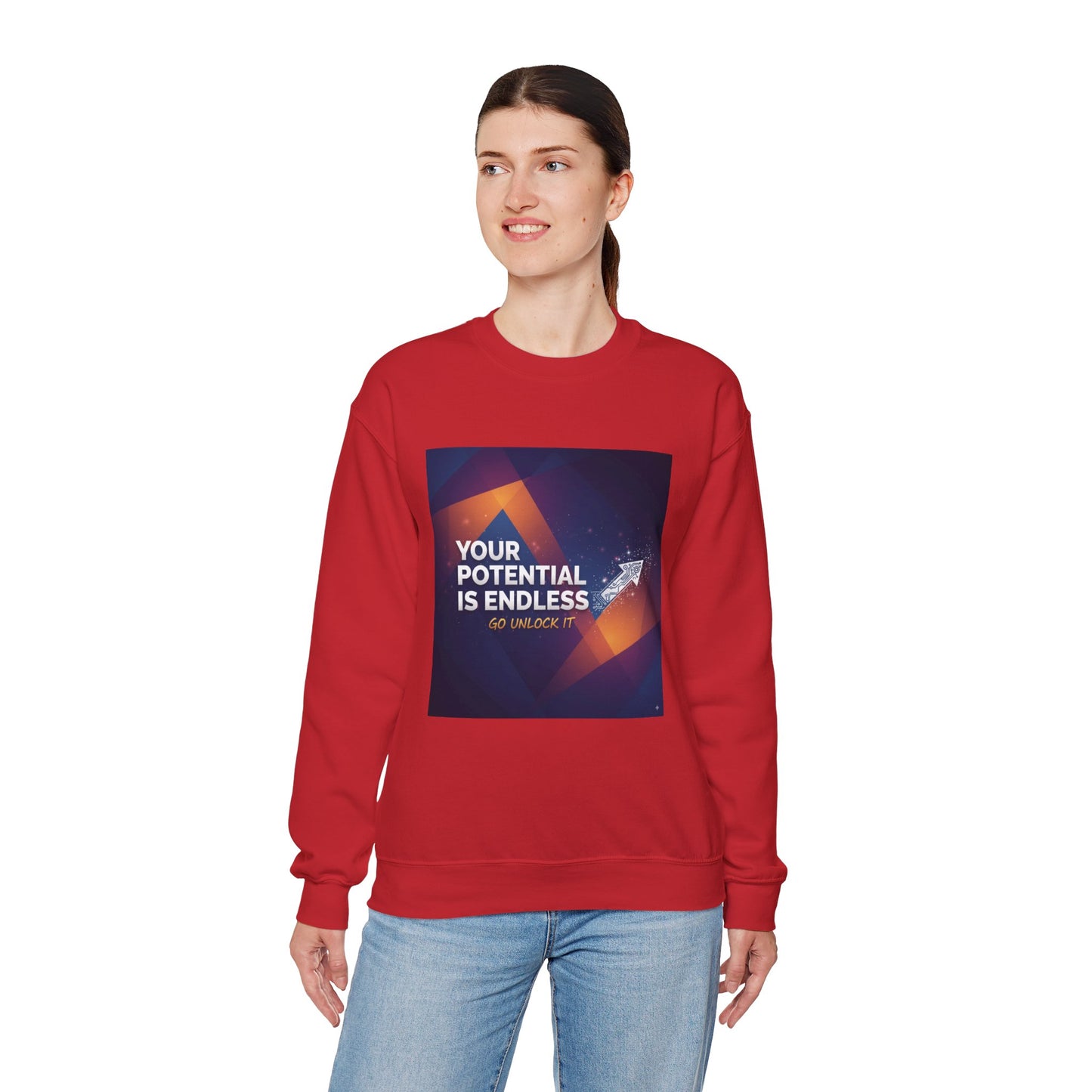 Inspirational Crewneck Sweatshirt, Cozy Gift for Motivation, Unisex Pullover, Casual Wear for Everyday Inspiration, Perfect for Holidays