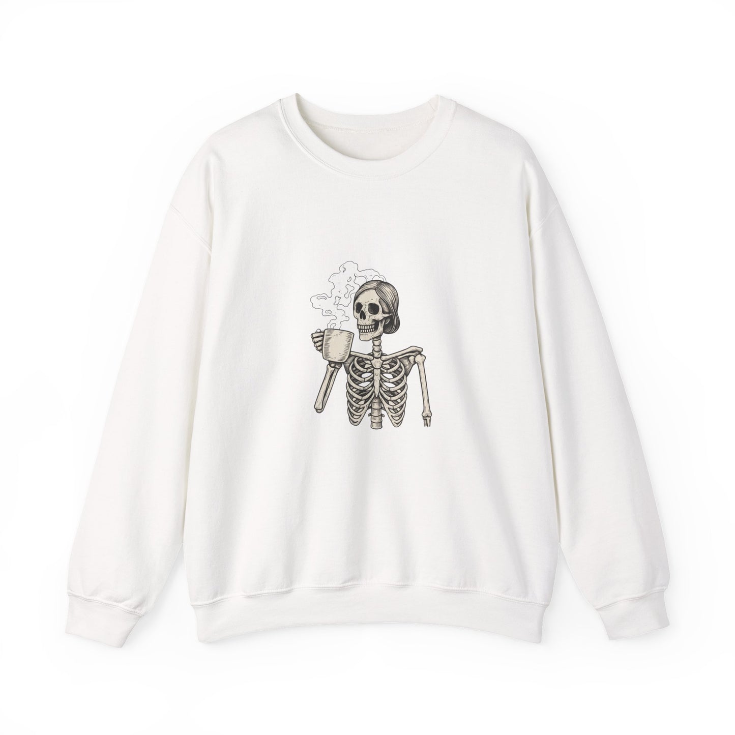 Skeleton Coffee Crewneck Sweatshirt 