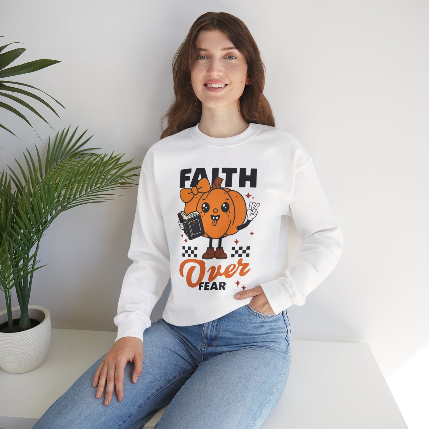 Unisex Heavy Blend  Crewneck Sweatshirt, Fall Crewneck, Halloween Fashion, Cozy Unisex Pullover, Inspirational Gift