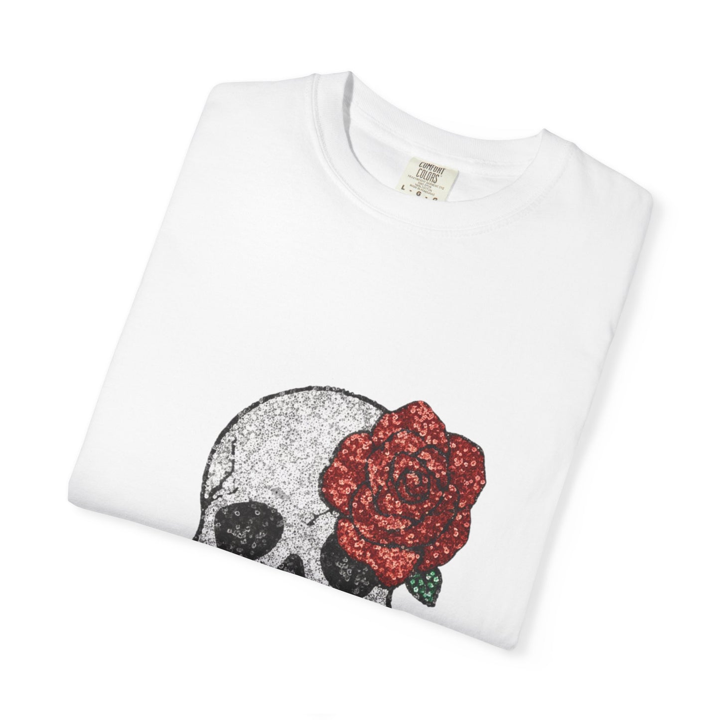 Skull and Roses T-Shirt | Boho-Chic Wear, Vintage Style Shirt, Gift for Her, Festival Outfit, Casual Everyday Tee