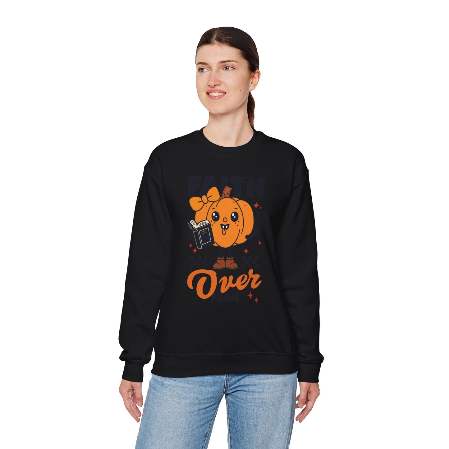 Unisex Heavy Blend  Crewneck Sweatshirt, Fall Crewneck, Halloween Fashion, Cozy Unisex Pullover, Inspirational Gift
