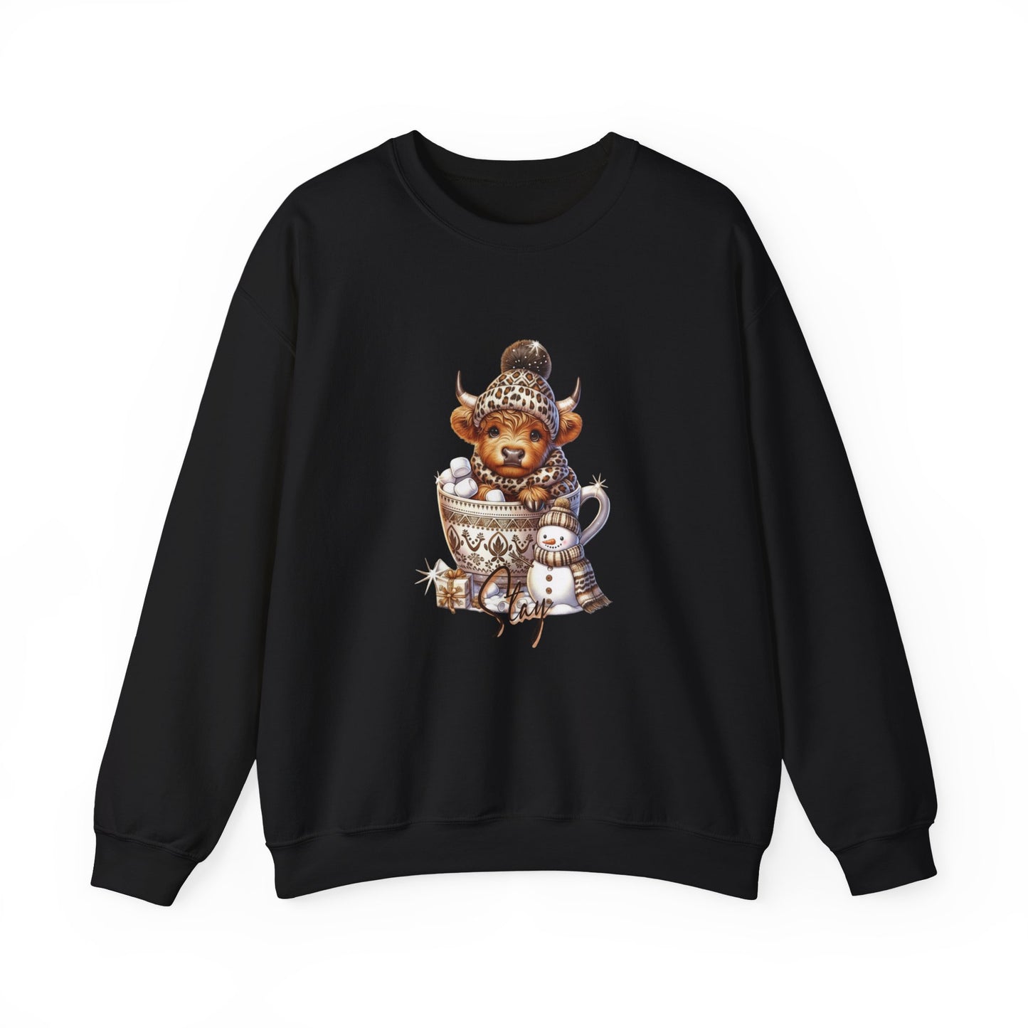 Cozy Animal Sweatshirt Featuring Cute Winter Design, Perfect Gift for Animal Lovers, Seasonal Fashion, Holiday Apparel, Comfortable Crewneck