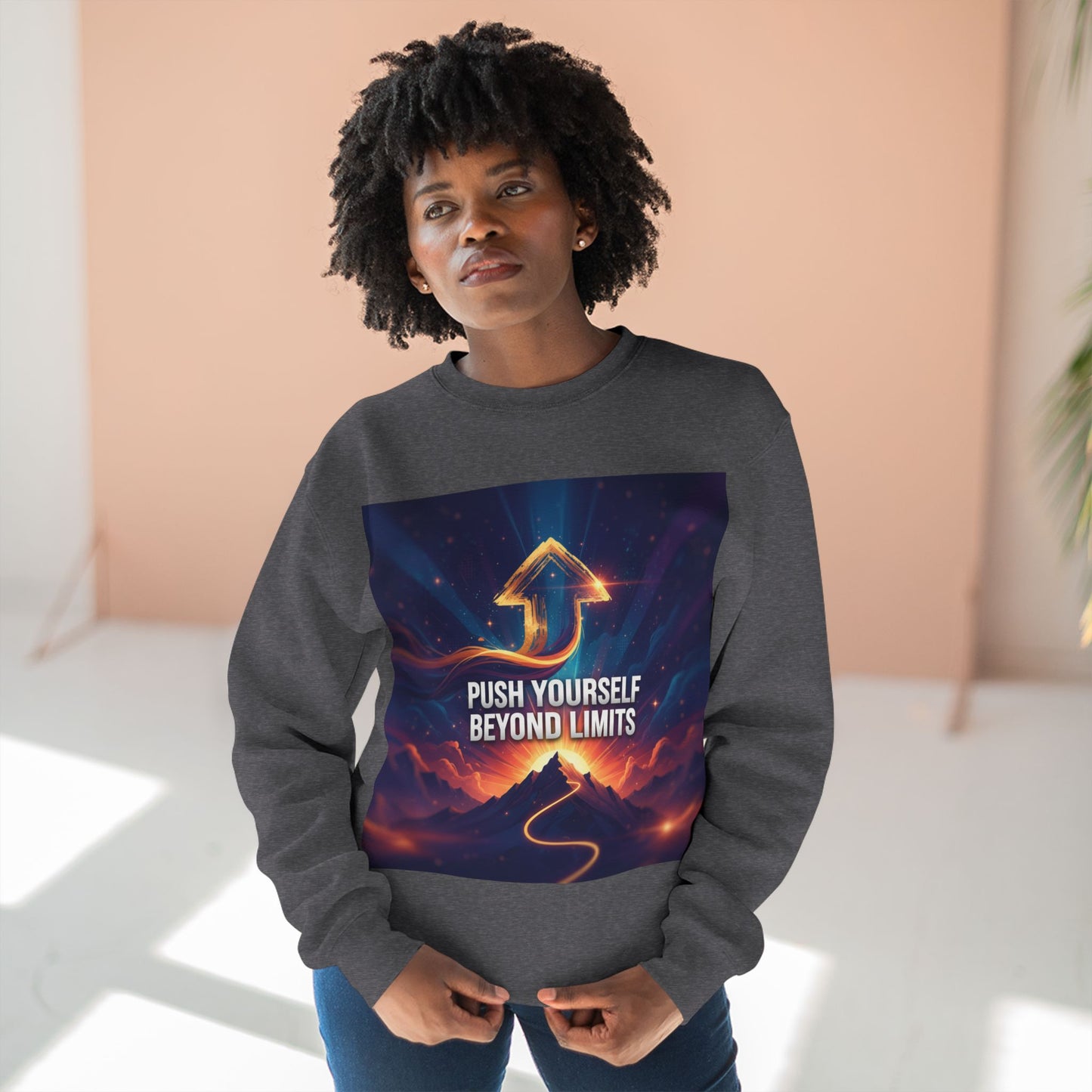 Motivational Unisex Crewneck Sweatshirt | Inspirational Gift, Cozy Casual Wear, Fitness Apparel, Uplifting Sweatshirt, Self-Care Fashion