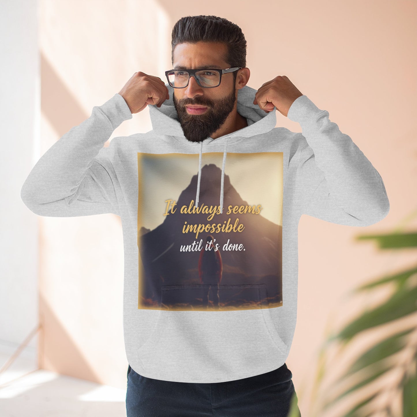 Inspirational Fleece Hoodie, Cozy Sweatshirt for Comfort, Motivational Apparel for Active Lifestyle, Gift for Her