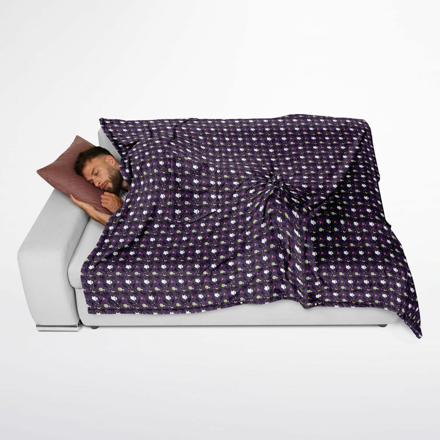 Flannel Blanket Poncho - AOP