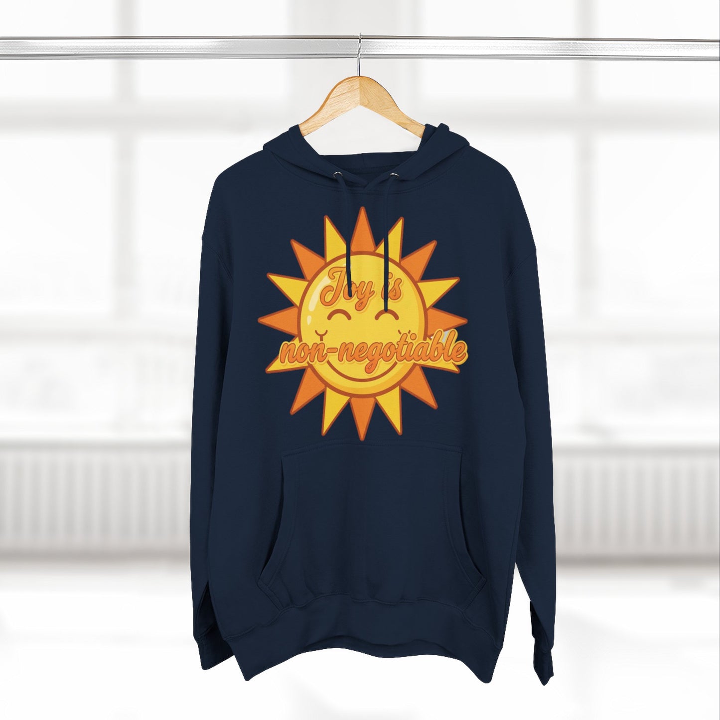 Joyful Fleece Hoodie - Sun Design, Casual Wear, Cozy Gift, Cheerful Apparel, Sunshine Hoodie