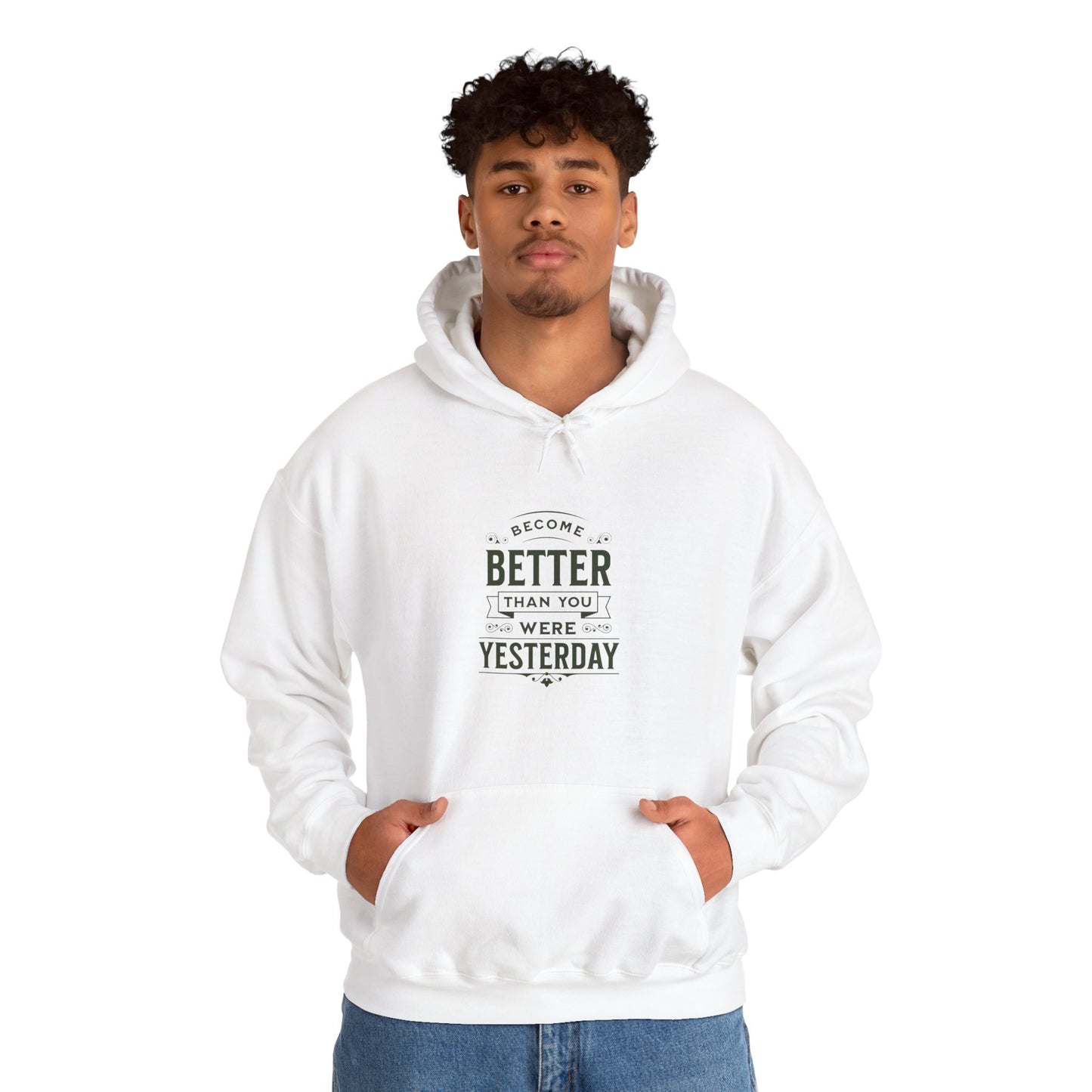 Unisex Heavy Blend™ Hooded Sweatshirt, Unisex Sweatshirt, Motivational Gift, Cozy Casual Wear, Self-Improvement Style