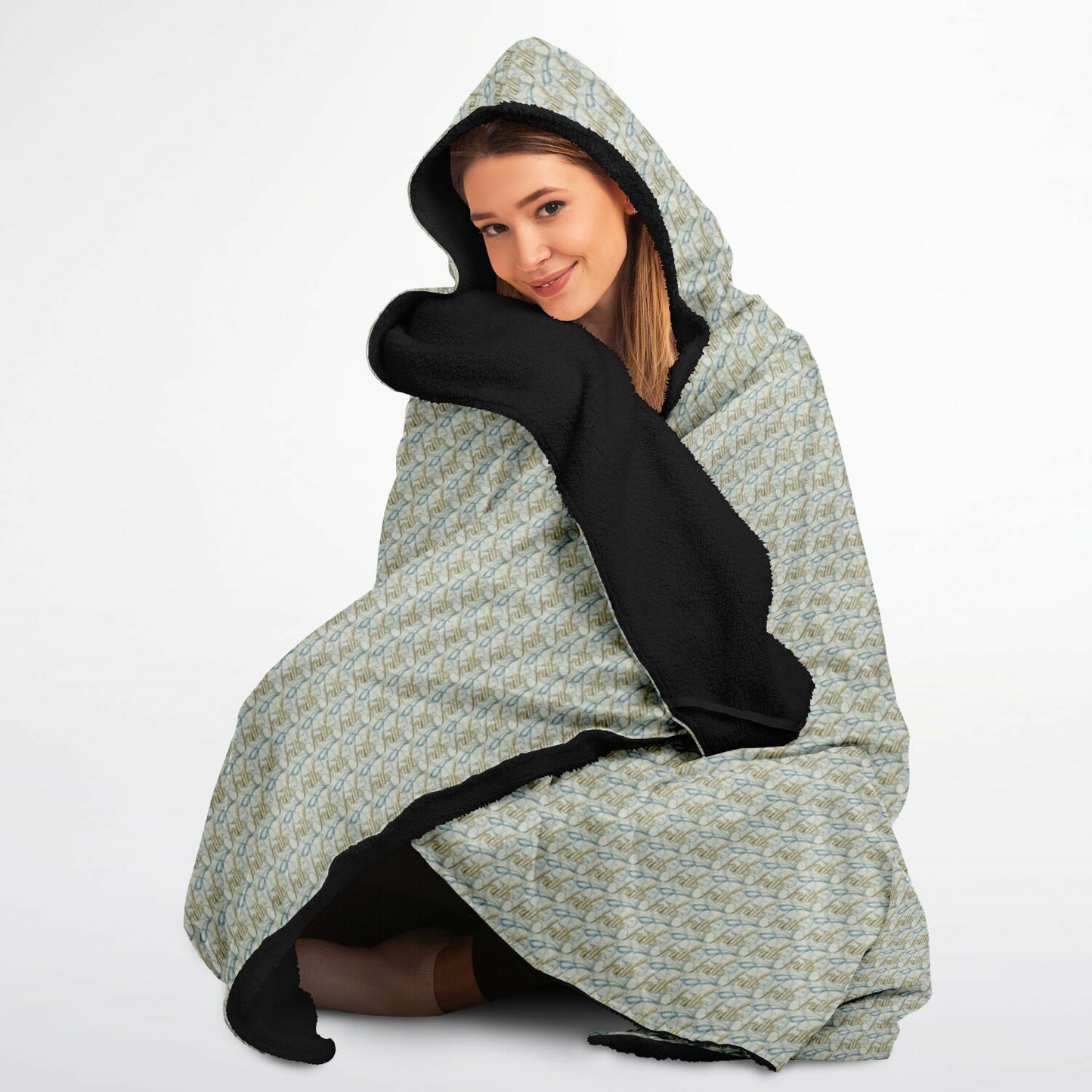 Hooded Blanket Micro Fleece - AOP