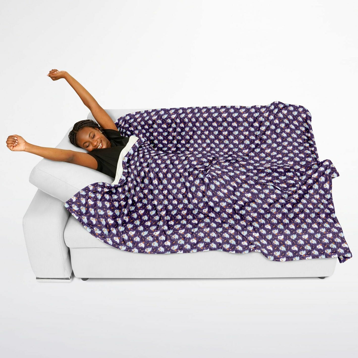 Flannel Blanket Poncho - AOP