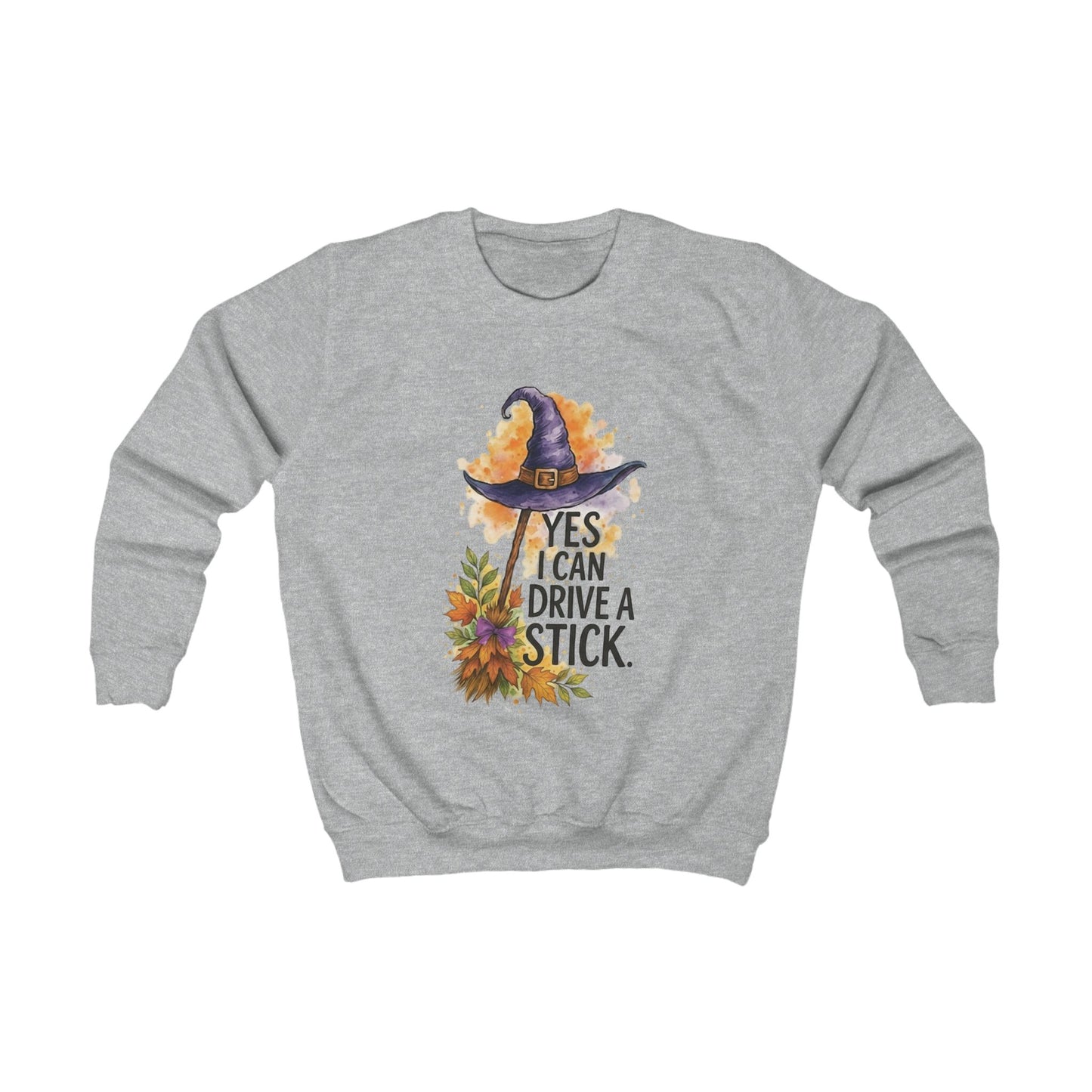 Kids Halloween Sweatshirt, Cute Witch Design, Fall Outfit, Autumn Apparel, Cozy Gift, Kids Dress Up