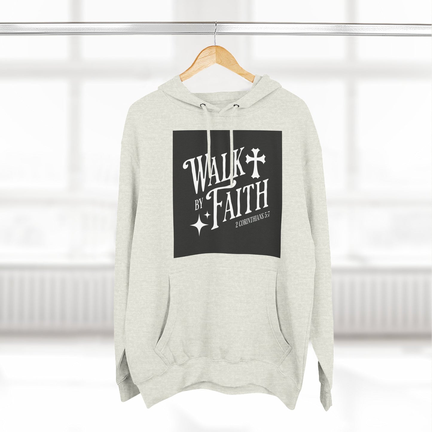 Three-PanelFleeceHoodie, Inspirational Hoodie, Cozy Fleece Pullover, Religious Gift for Women, Perfect for Church or Casual Wear