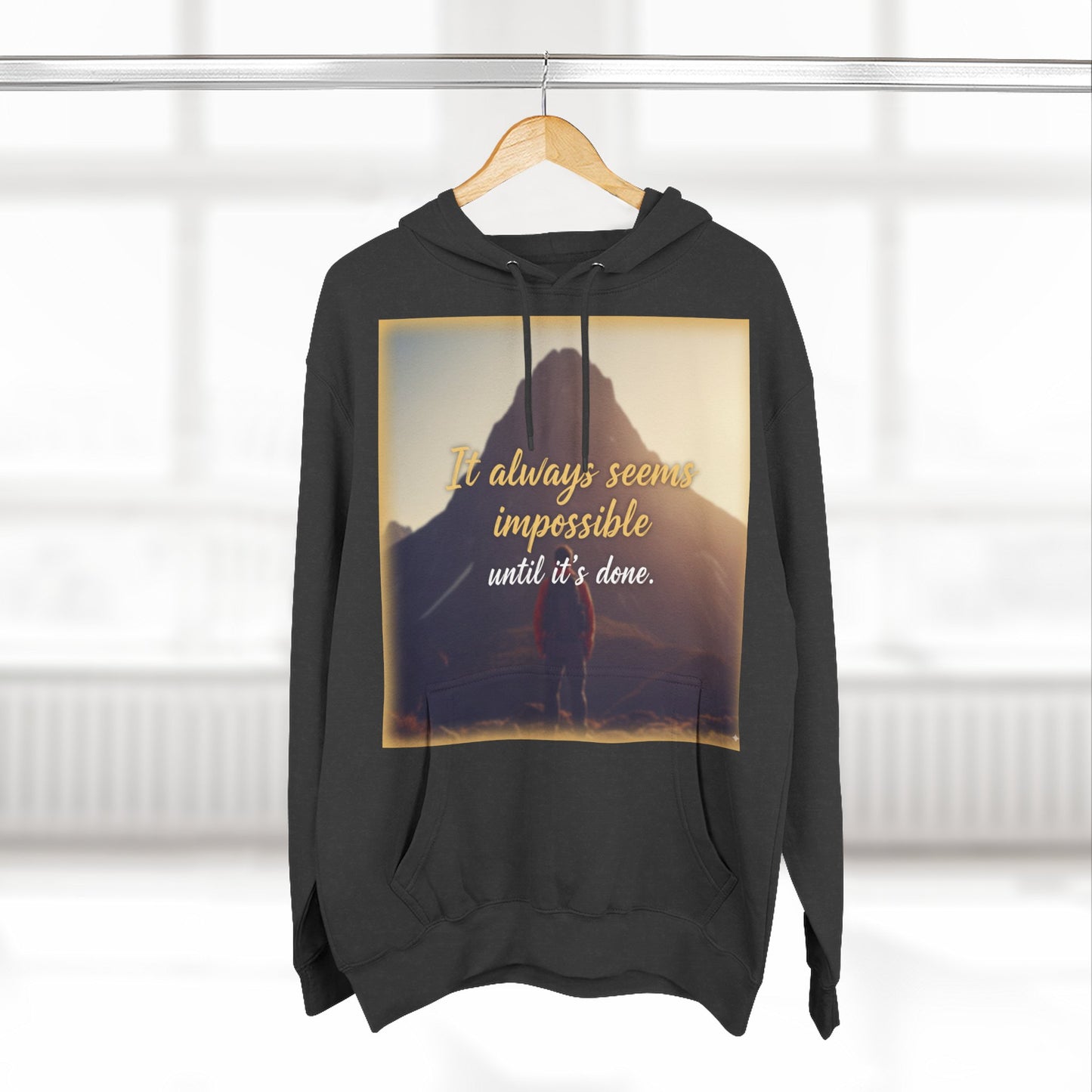 Inspirational Fleece Hoodie, Cozy Sweatshirt for Comfort, Motivational Apparel for Active Lifestyle, Gift for Her