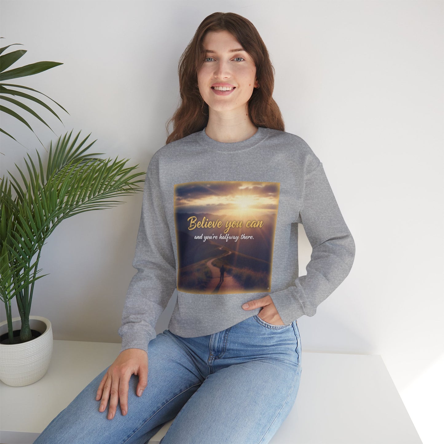 Inspiring Quote Crewneck Sweatshirt