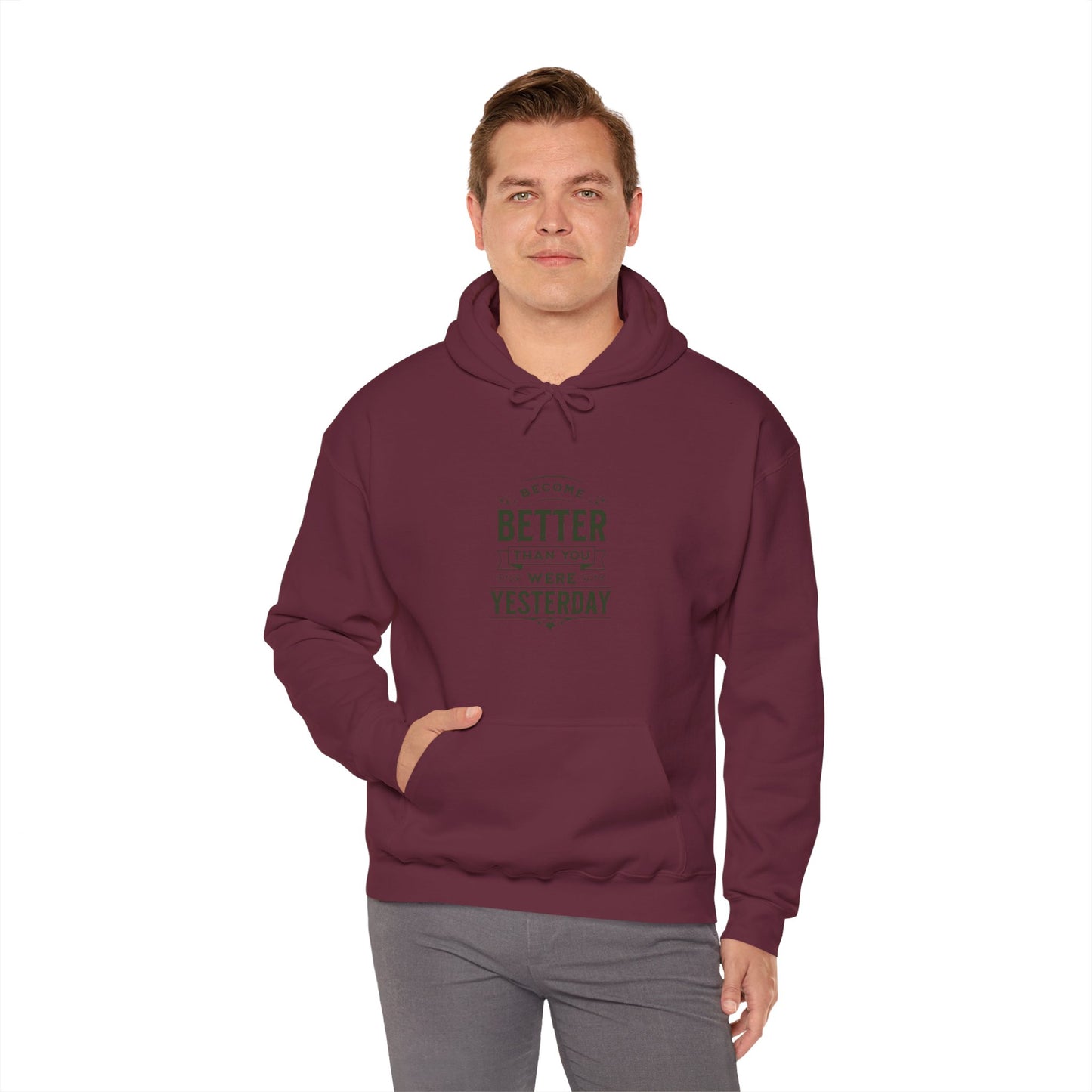 Unisex Heavy Blend™ Hooded Sweatshirt, Unisex Sweatshirt, Motivational Gift, Cozy Casual Wear, Self-Improvement Style