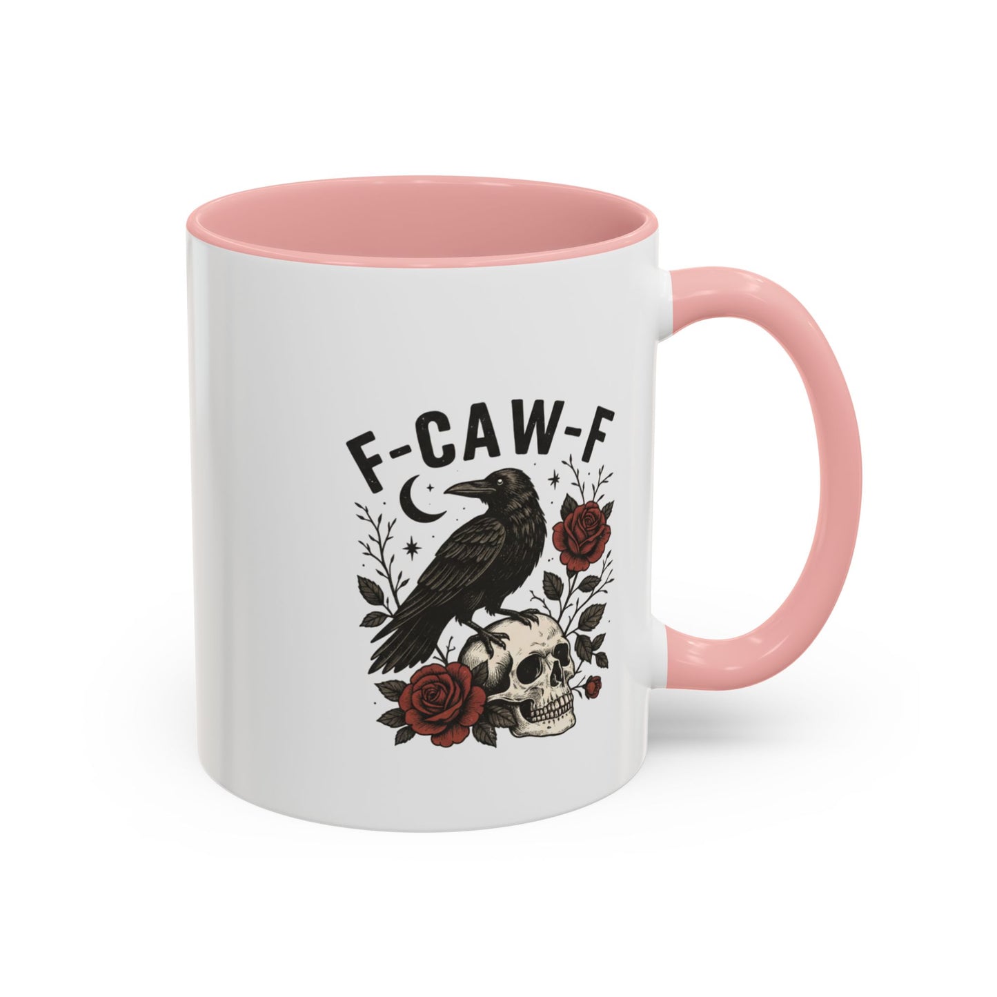Gothic Accent Coffee Mug with Skull and Raven Design, Unique Gift for Halloween, Dark Aesthetic Mug, Perfect for Coffee Lovers, Skull Mug