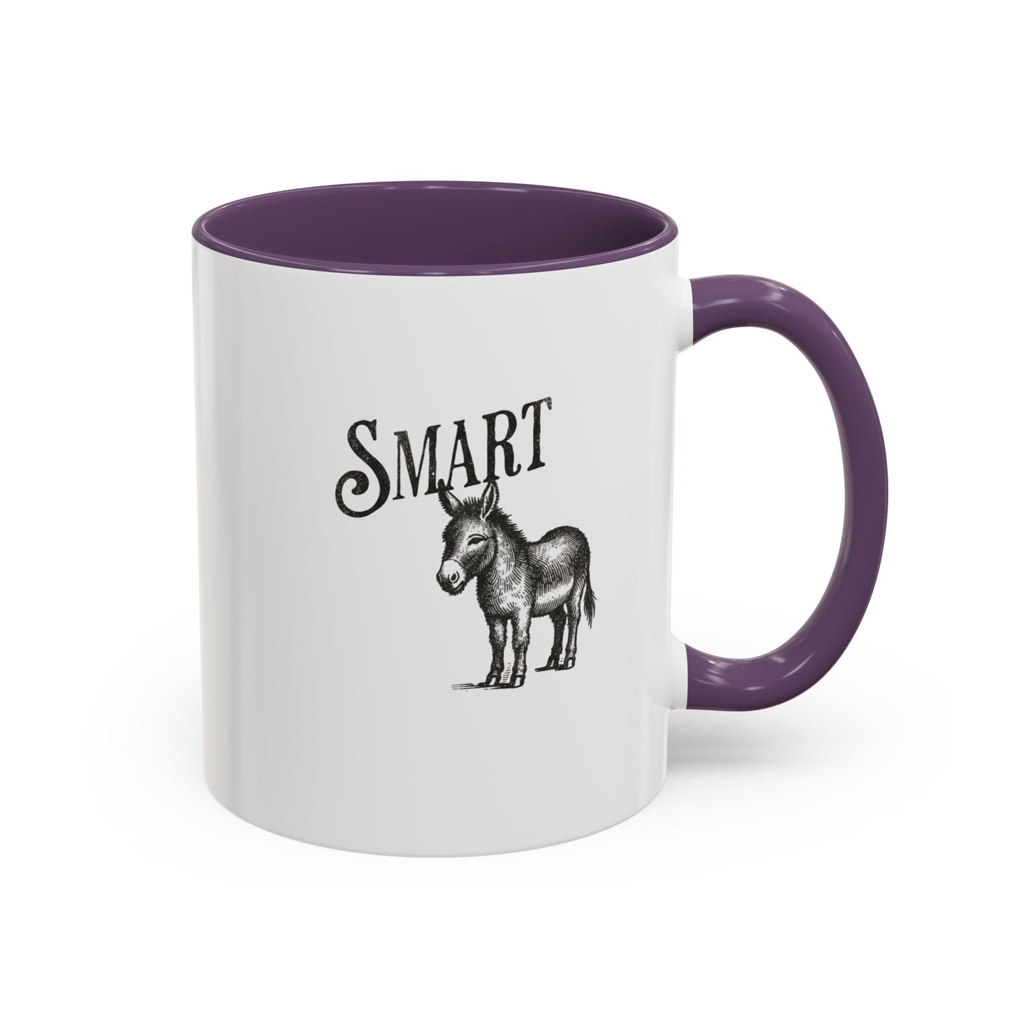 Smart Donkey Accent Coffee Mug - Perfect Gift for Animal Lovers, Funny Office Mug, Inspirational Quote, Unique Home Decor, Birthday Present