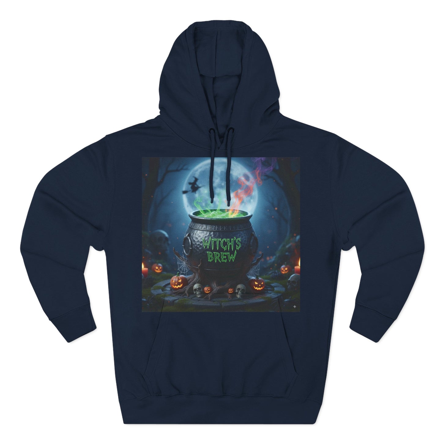 Halloween Witch Brew Fleece Hoodie, Cozy Fall Apparel, Spooky Gift, Autumn Fashion, Halloween Celebration Wear, Witchy Vibes