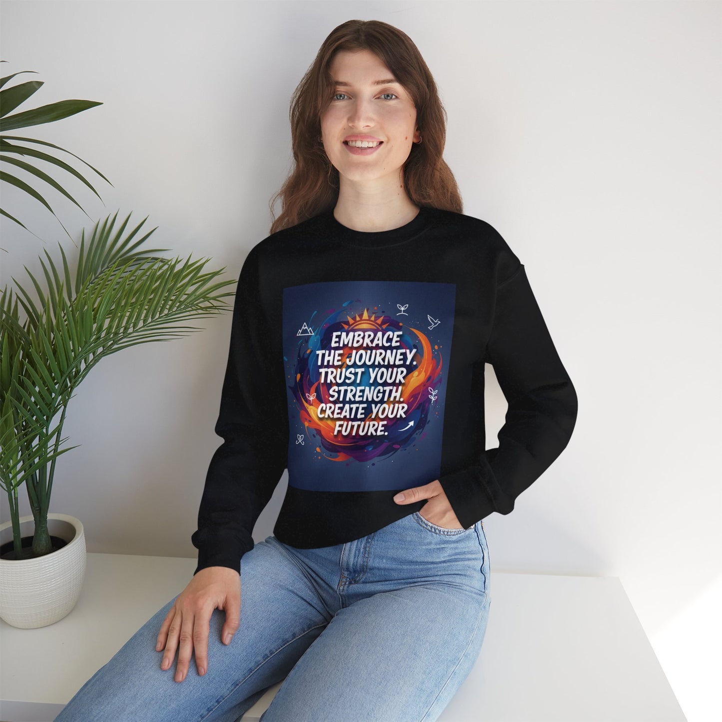 Inspirational Crewneck Sweatshirt - Embrace the Journey, Trust Your Strength, Cozy Gift for Motivation, Unisex Sweatshirt for [...]