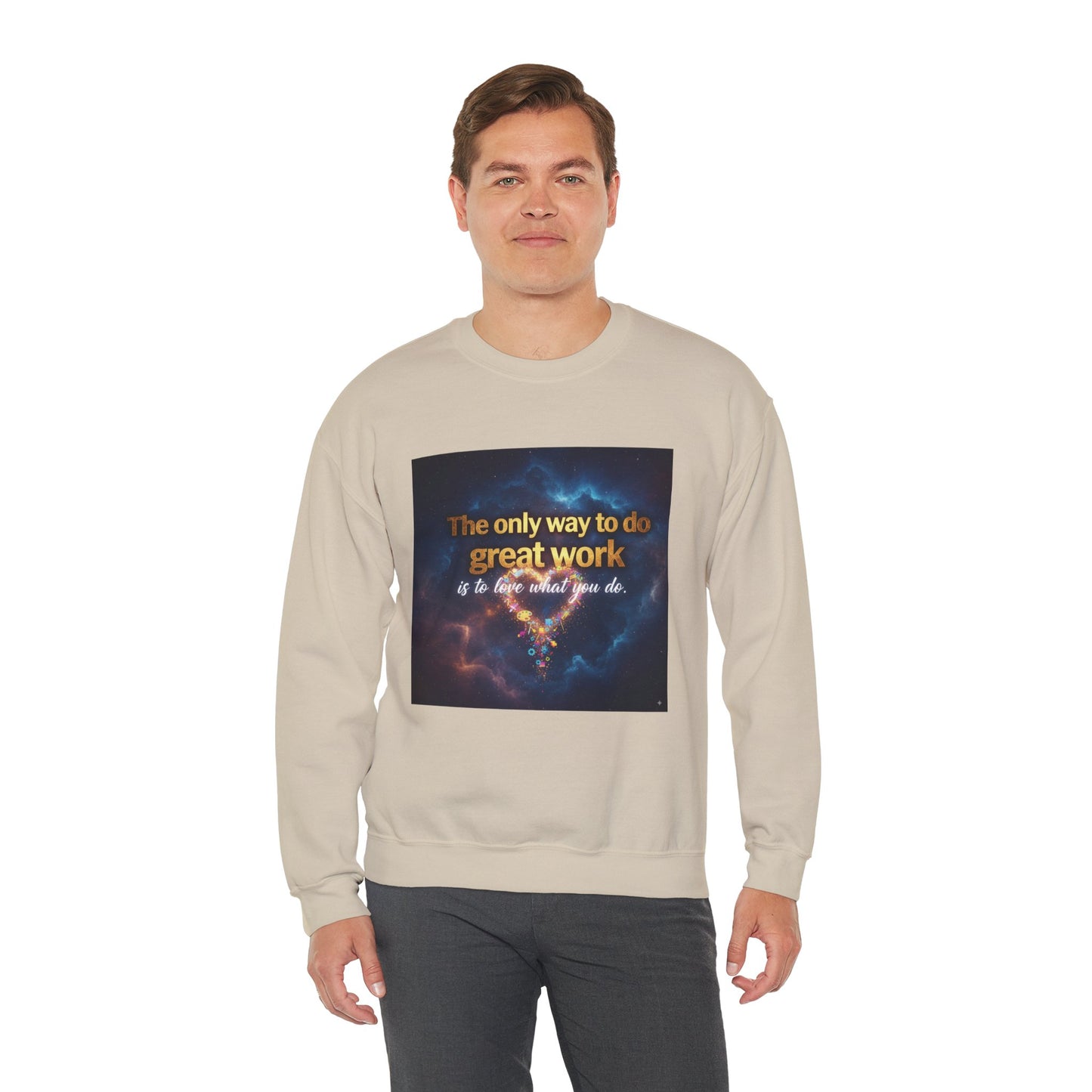 Inspirational Crewneck Sweatshirt, Motivational Gift, Cozy Unisex Pullover, Workwear, Everyday Comfort, Unique Quote Apparel