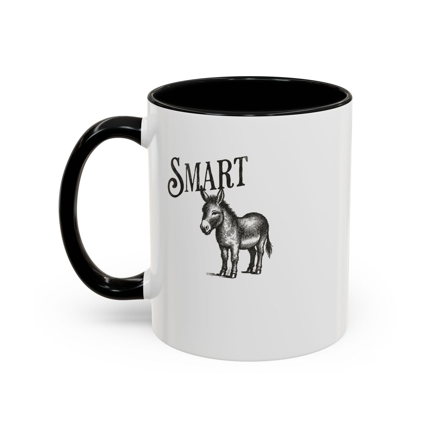 Smart Donkey Accent Coffee Mug - Perfect Gift for Animal Lovers, Funny Office Mug, Inspirational Quote, Unique Home Decor, Birthday Present