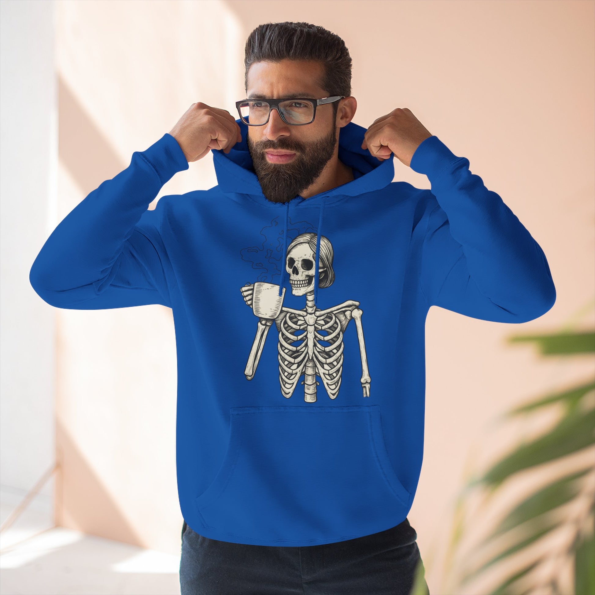 Spooky Skeleton Fleece Hoodie