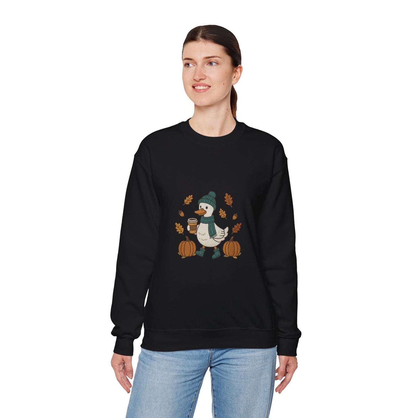 Cozy Fall Goose Sweatshirt,