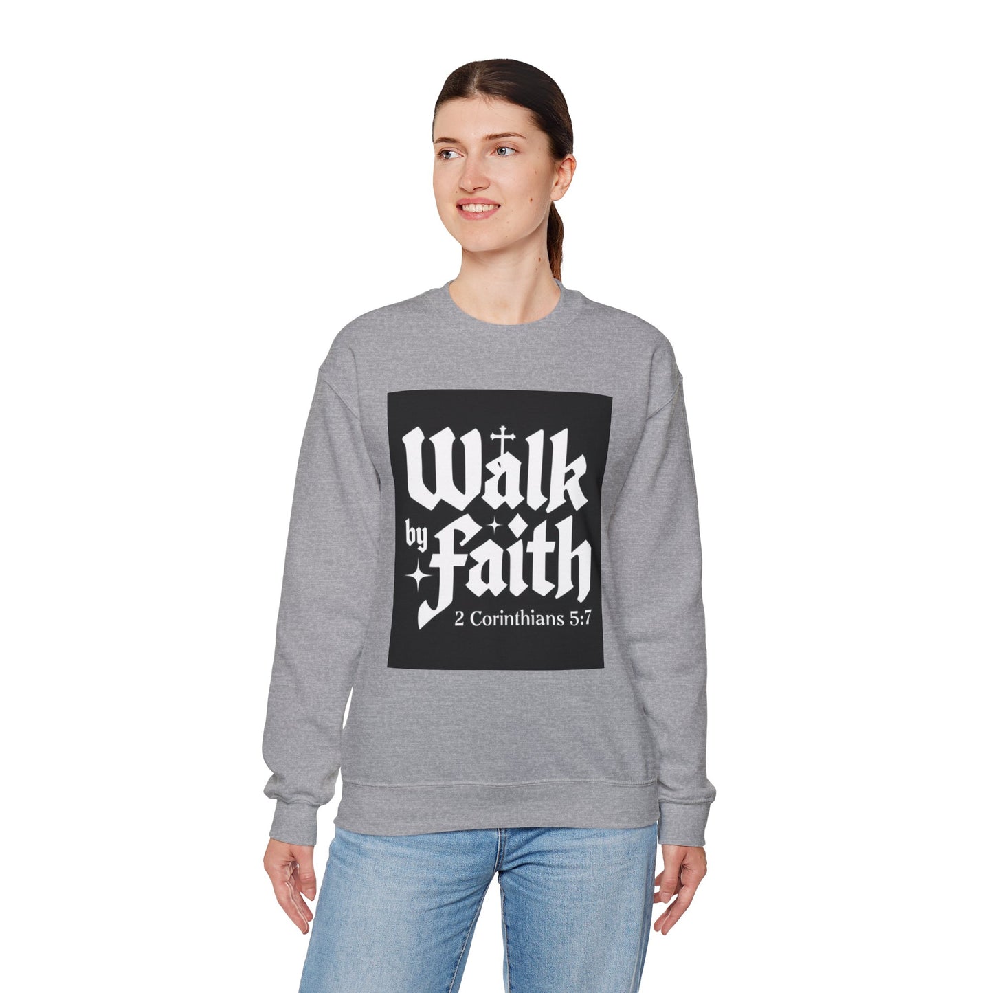 Unisex Heavy Blend Crewneck Sweatshirt - Cozy & Stylish, Perfect Gift for Christians, Bible Verse Apparel, Everyday Wear, Inspirational Fashion