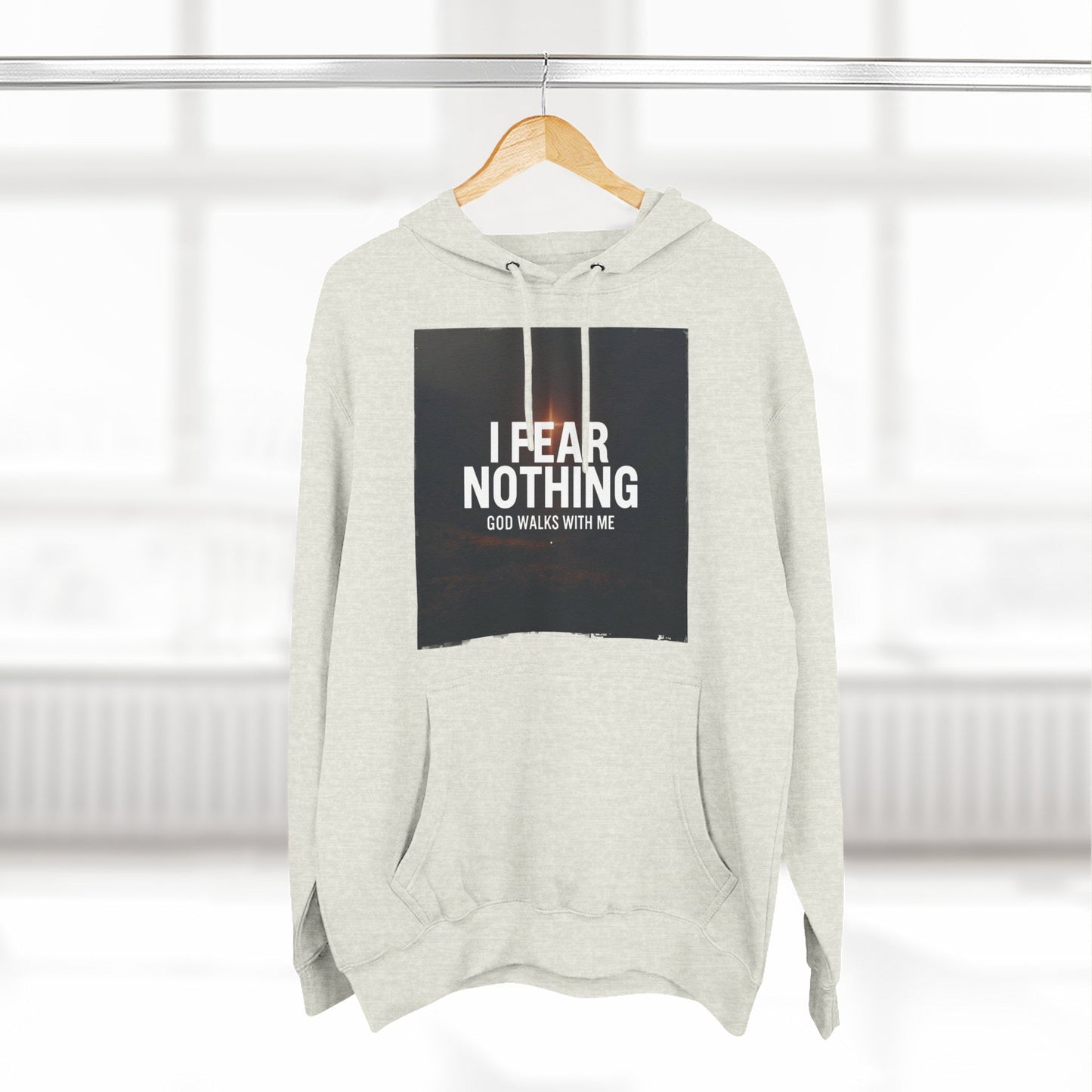 Fear Nothing Fleece Hoodie | Inspirational Apparel, Cozy Sweatshirt, Motivational Gift, Spiritual Outfit, Everyday Comfort