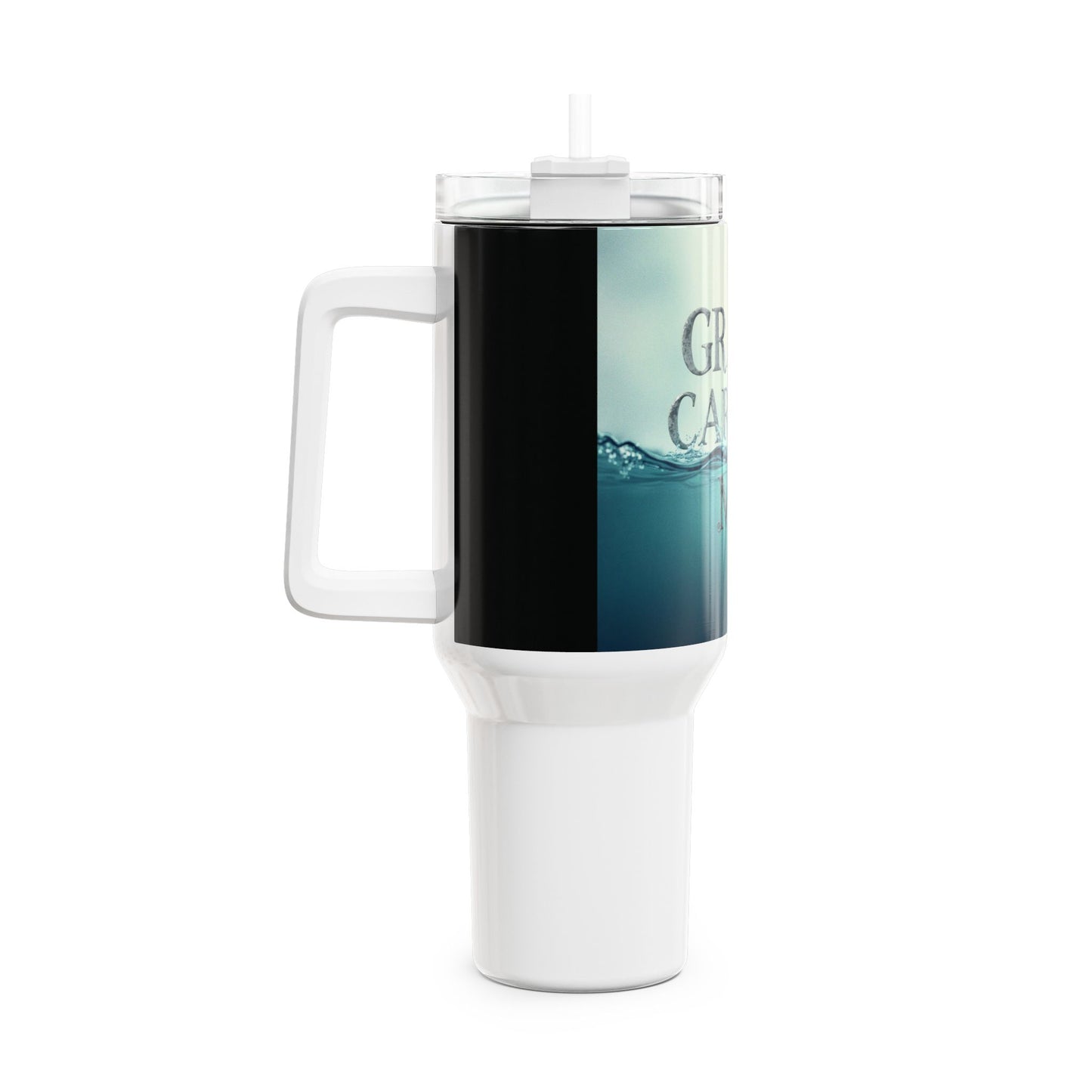 40oz Motivational Tumbler, Water Bottle for Travel, Grace Carries Me, Inspirational Gift for Students, Drinkware for Fitness Enthusiasts
