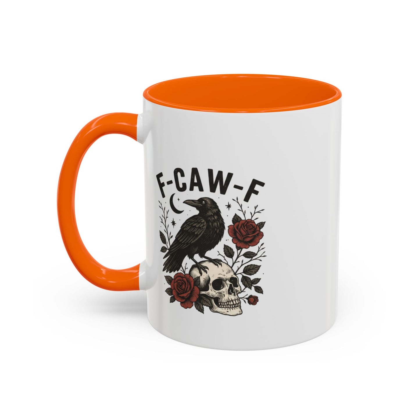 Gothic Accent Coffee Mug with Skull and Raven Design, Unique Gift for Halloween, Dark Aesthetic Mug, Perfect for Coffee Lovers, Skull Mug