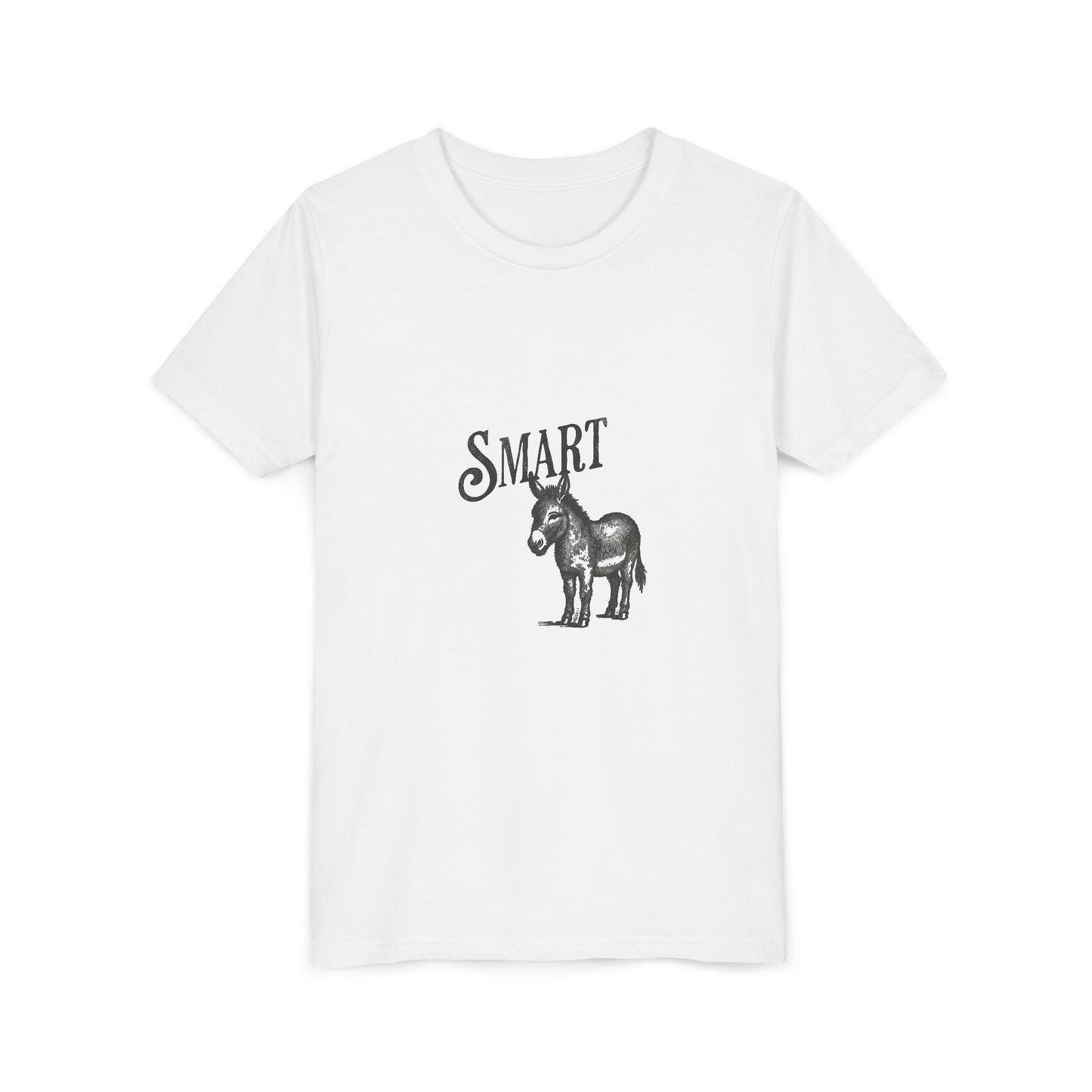 Smart Horse Youth Tee - Clever Animal Shirt, Gift for Kids, Funny Tee, Birthday Present, Animal Lover Apparel