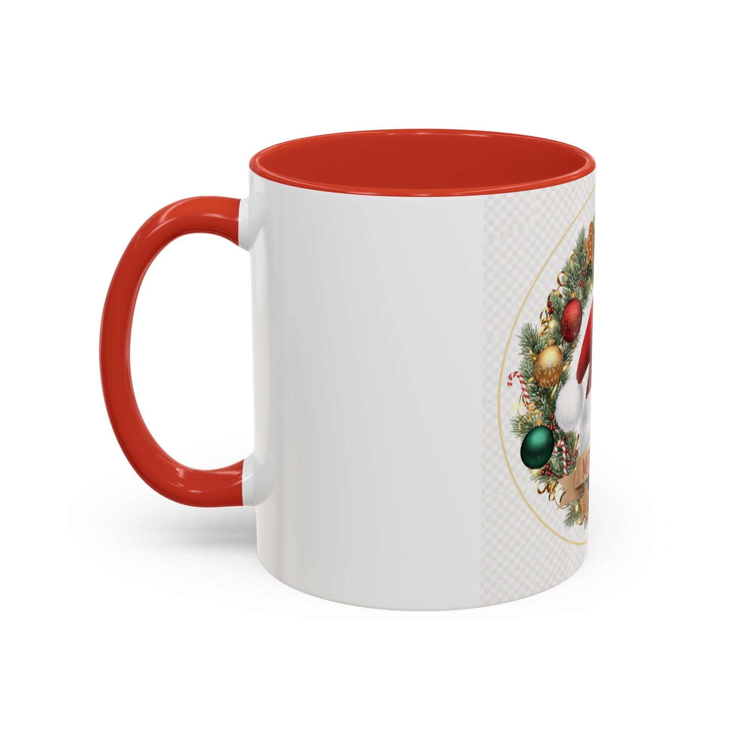 Christmas Accent Coffee Mug - Merry Xmas, Holiday Gift, Festive Decor, Seasonal Beverage, Cute Mug, Christmas Morning Drinkware