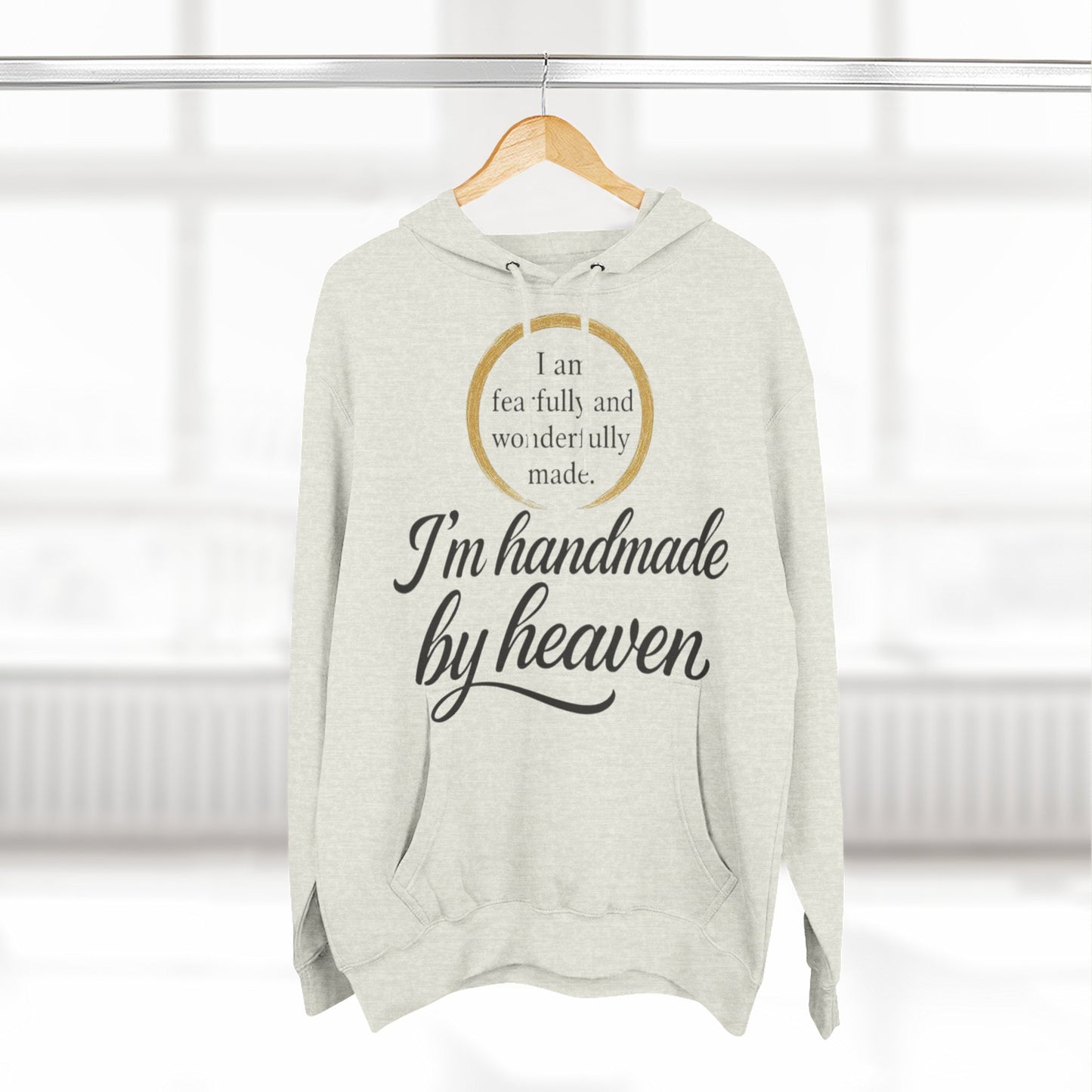 Three-Panel Fleece Hoodie