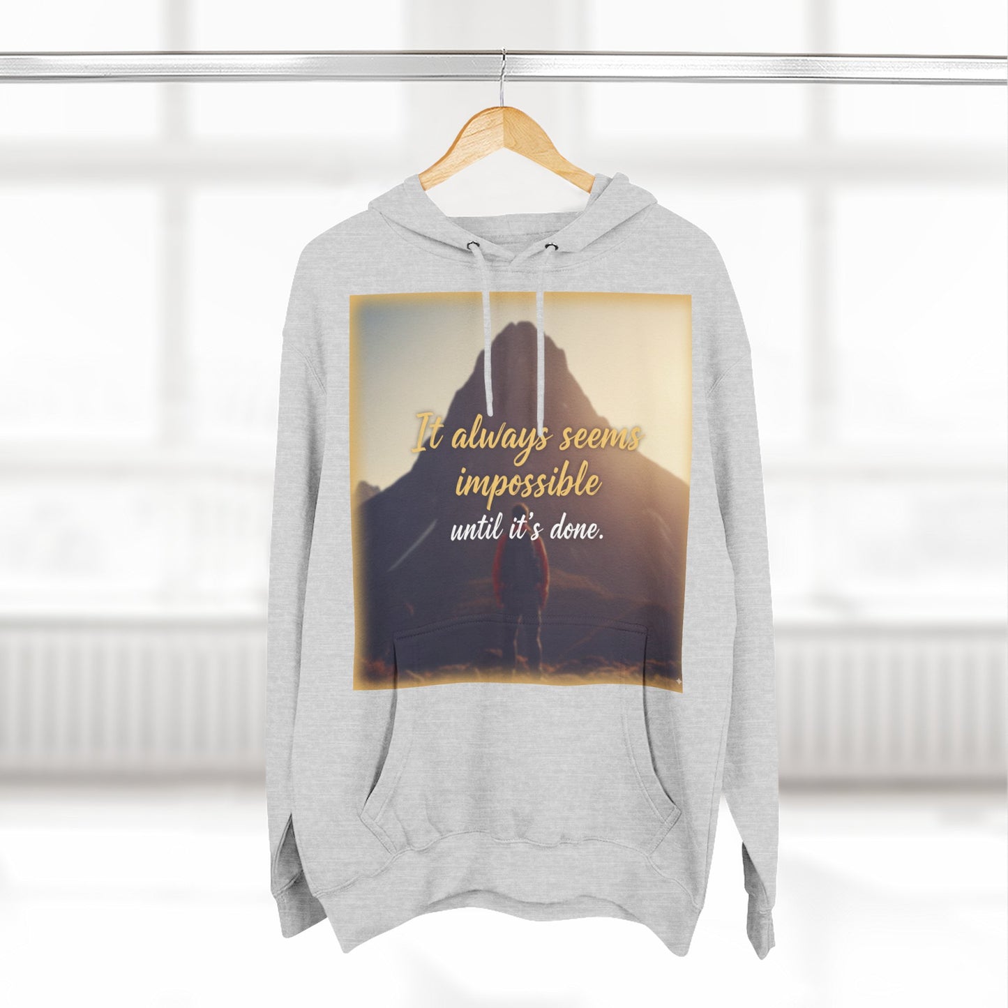 Inspirational Fleece Hoodie, Cozy Sweatshirt for Comfort, Motivational Apparel for Active Lifestyle, Gift for Her