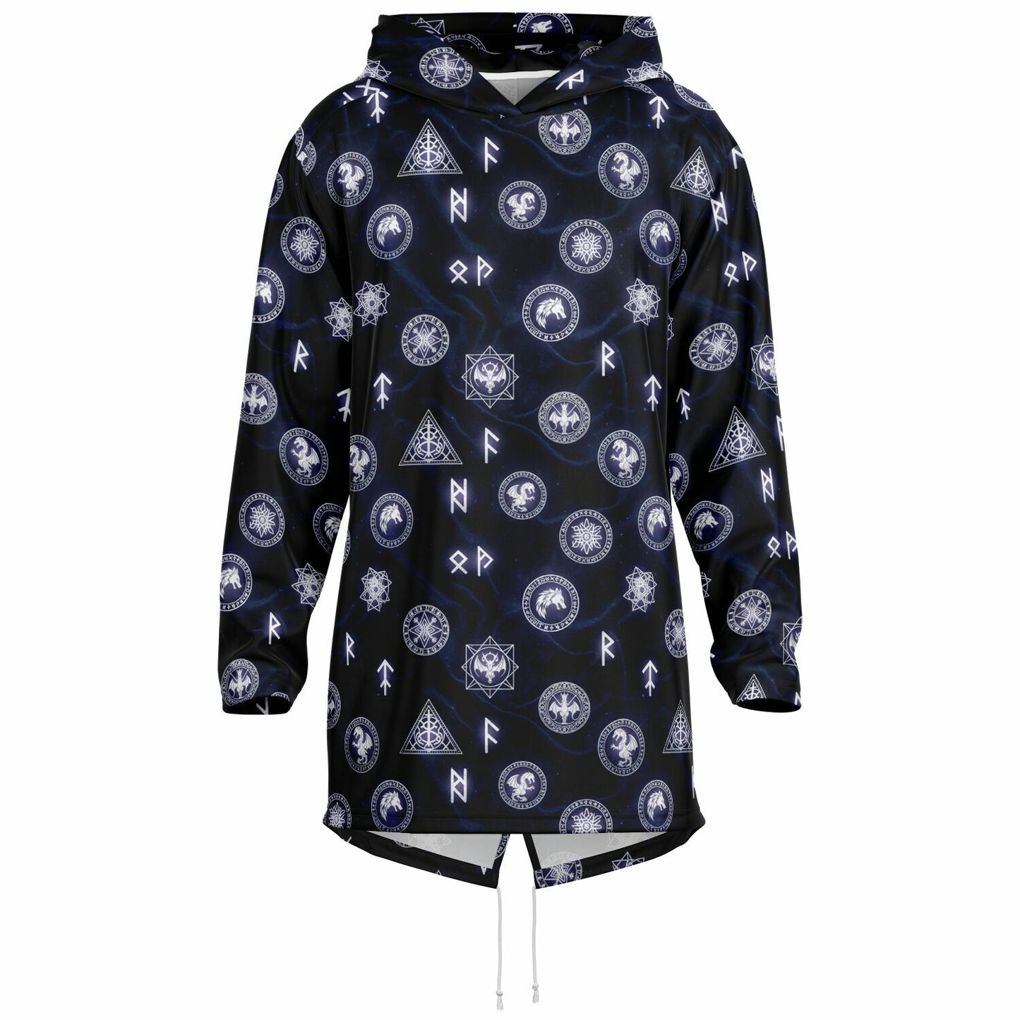 Fashion Elongated Hoodie - AOP