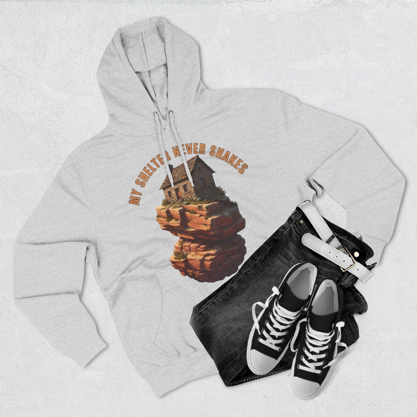 Cozy Three-Panel Fleece Hoodie, Relaxed Fit Pullover, Casual Layer, Outdoor Adventure Wear, Perfect Gift for Nature Lovers, Cozy Fall [...]