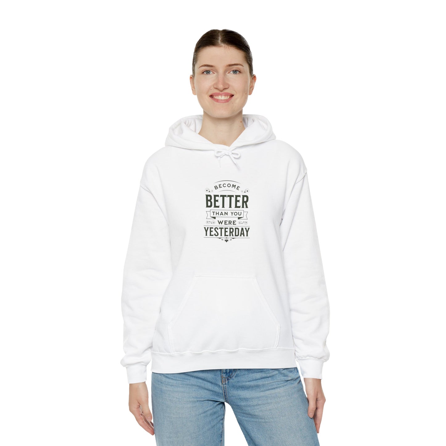 Unisex Heavy Blend™ Hooded Sweatshirt, Unisex Sweatshirt, Motivational Gift, Cozy Casual Wear, Self-Improvement Style