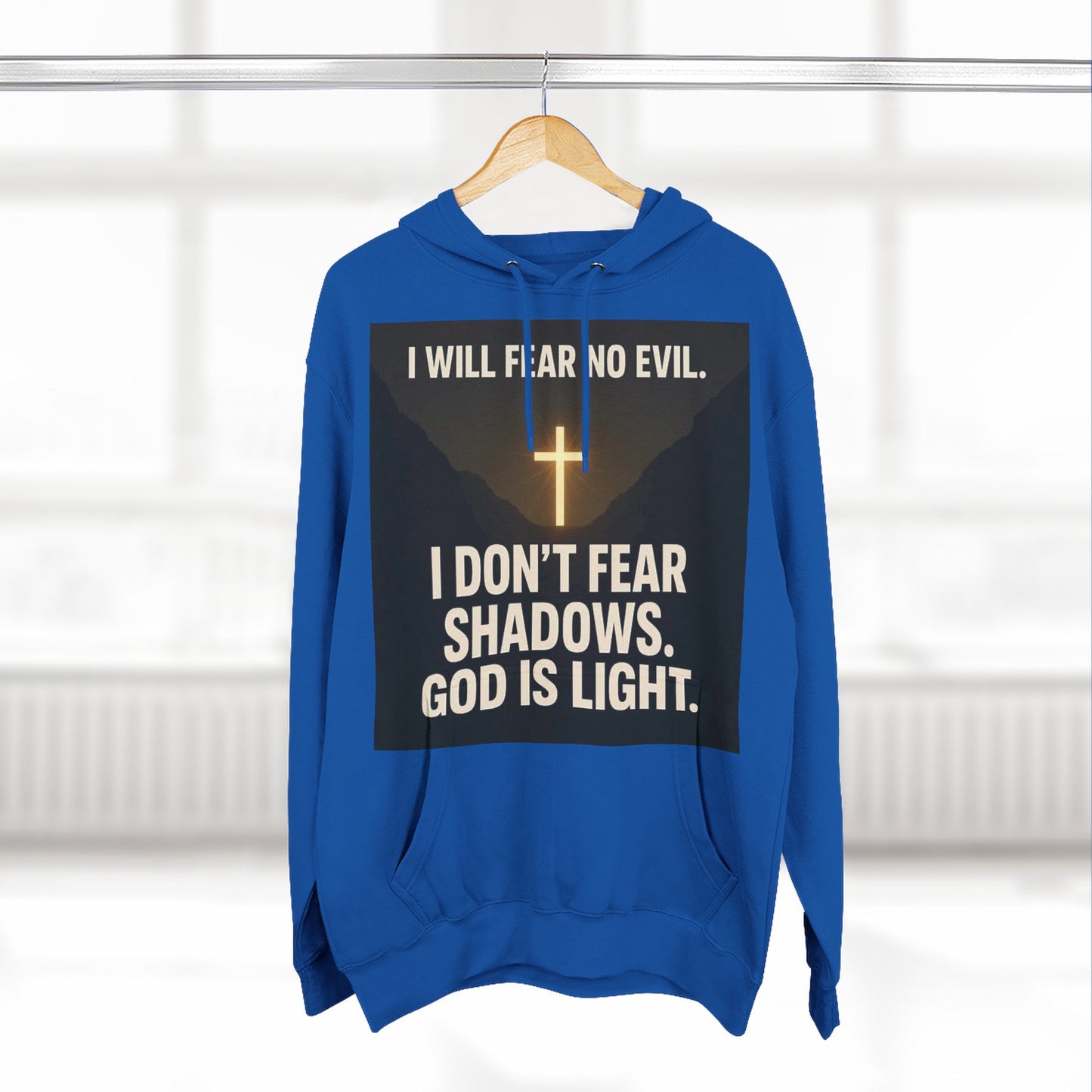 Inspirational Fleece Hoodie, Cozy Christian Apparel, Faith-Based Gift for Men and Women, Casual Wear, Perfect for Holidays